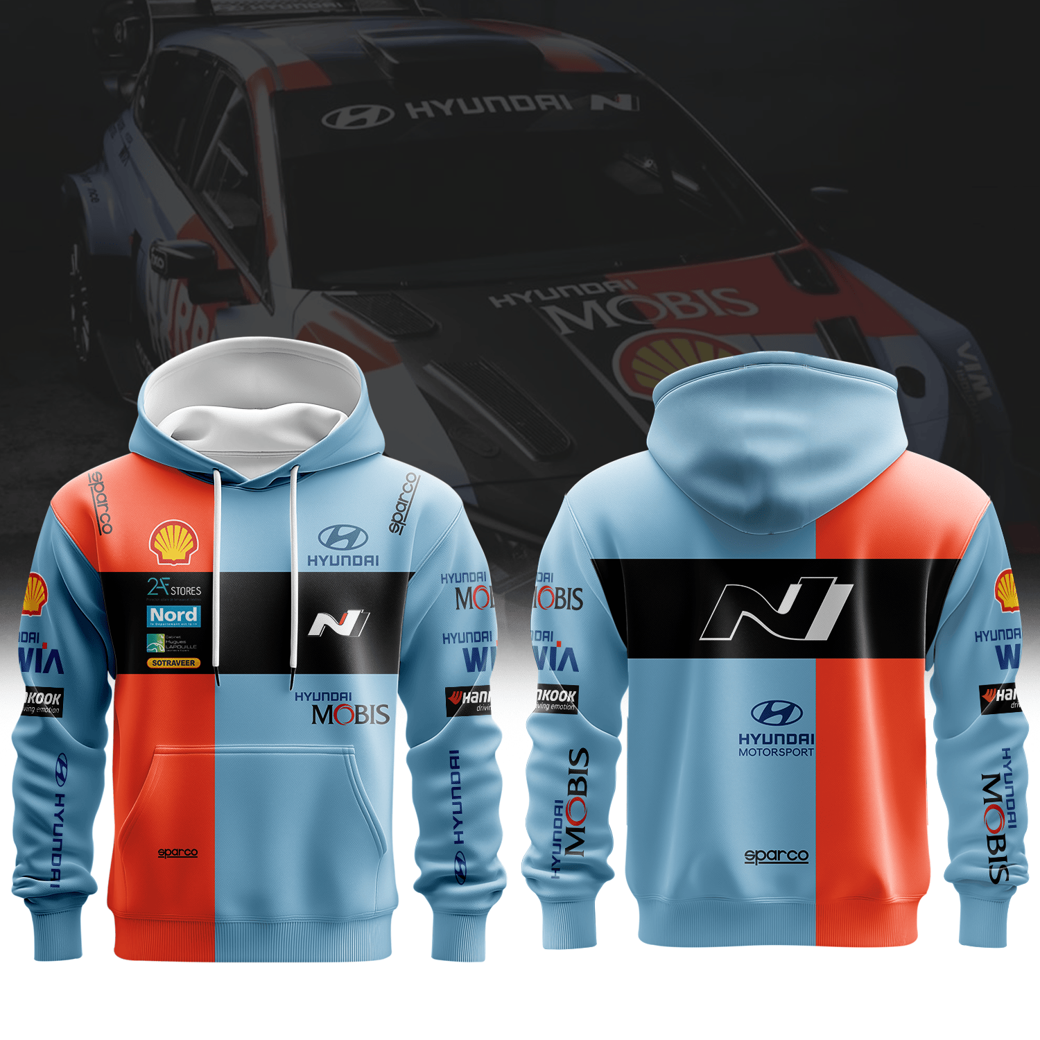 HYUNDAI SHELL MOBIS WORLD RALLY TEAM Premium 3D Racing Apparel 2026