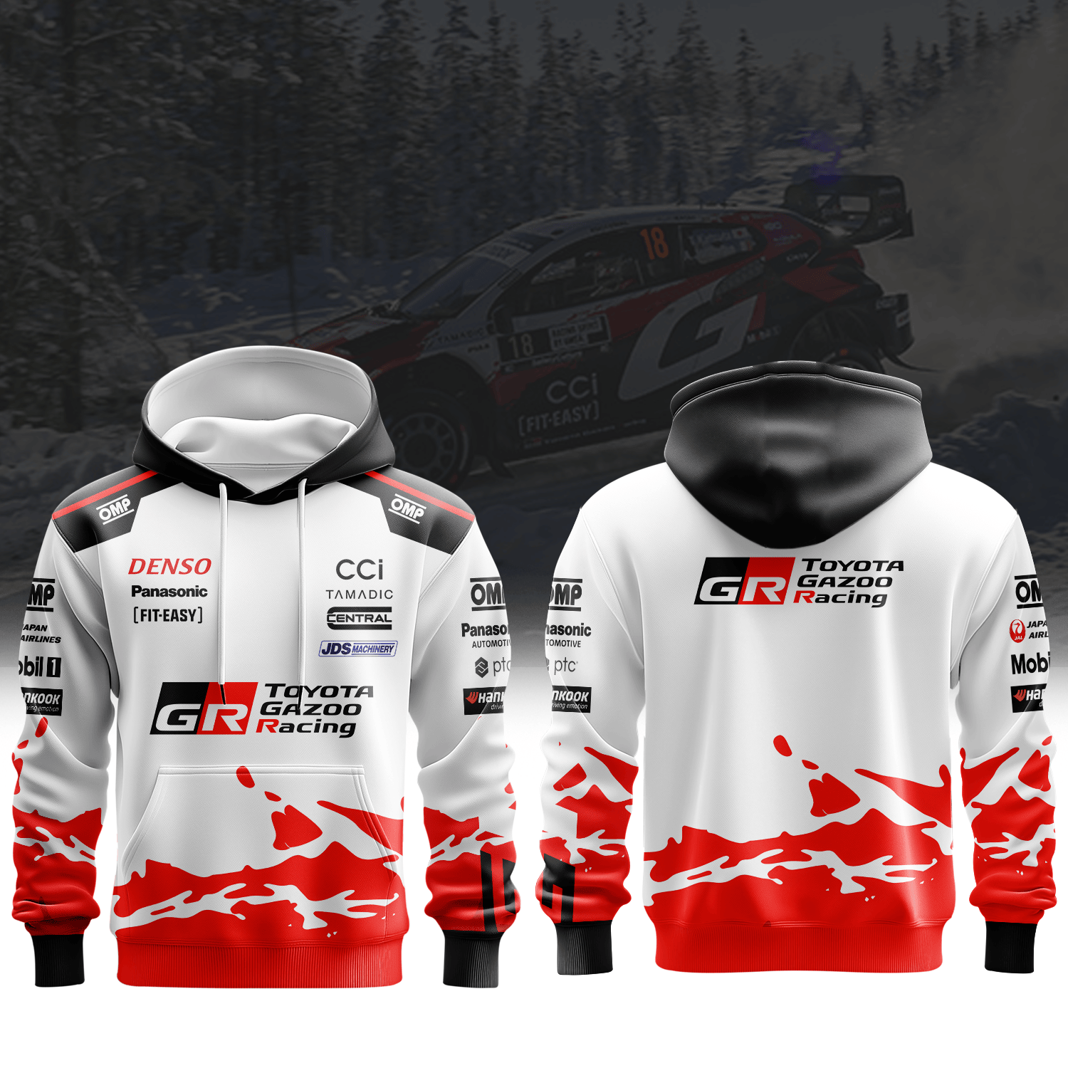TOYOTA GAZOO RACING WORLD RALLY TEAM V2 Premium 3D Racing Apparel 2026