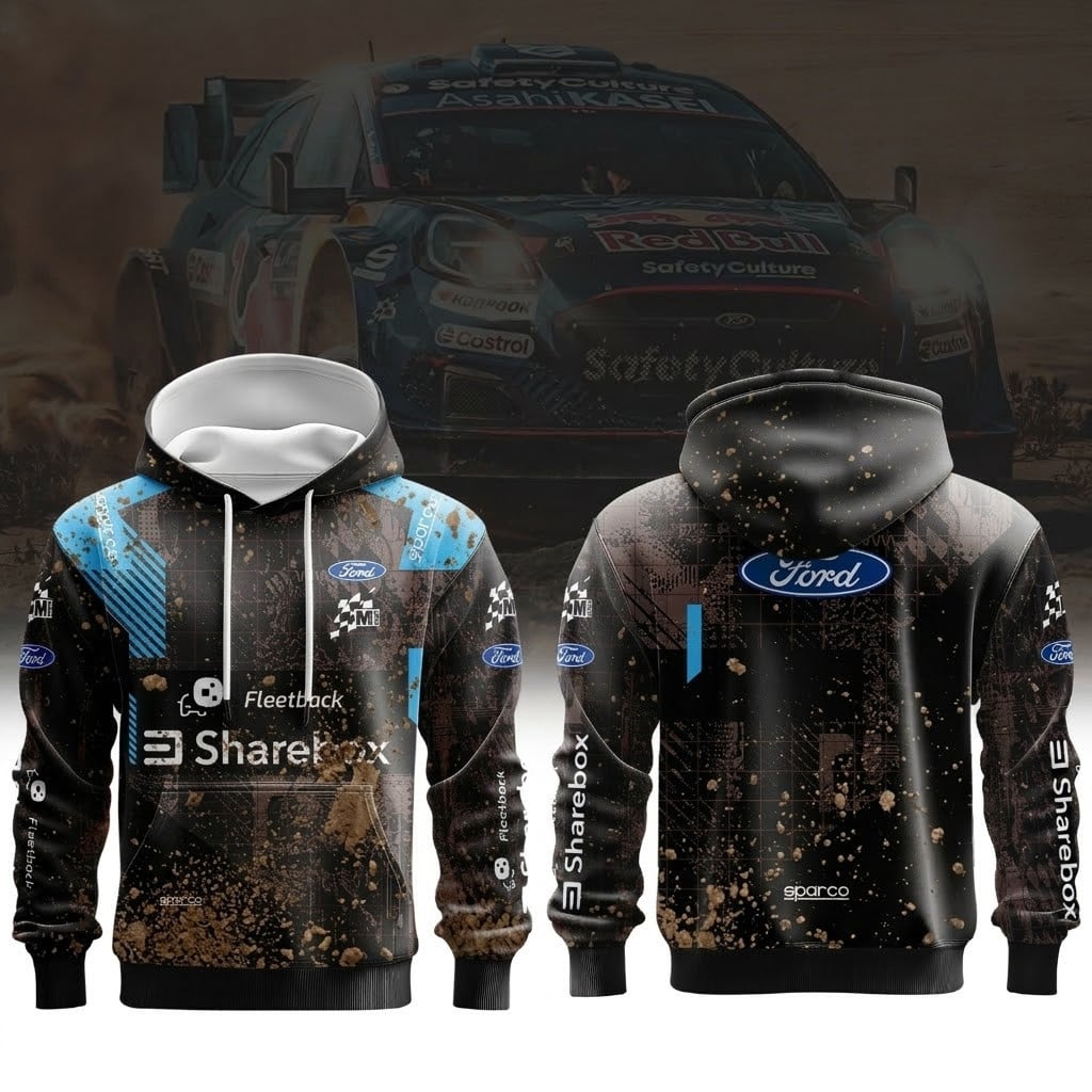 Mud Splatter M SPORT FORD WORLD RALLY TEAM V3 3D Racing Jersey 2026