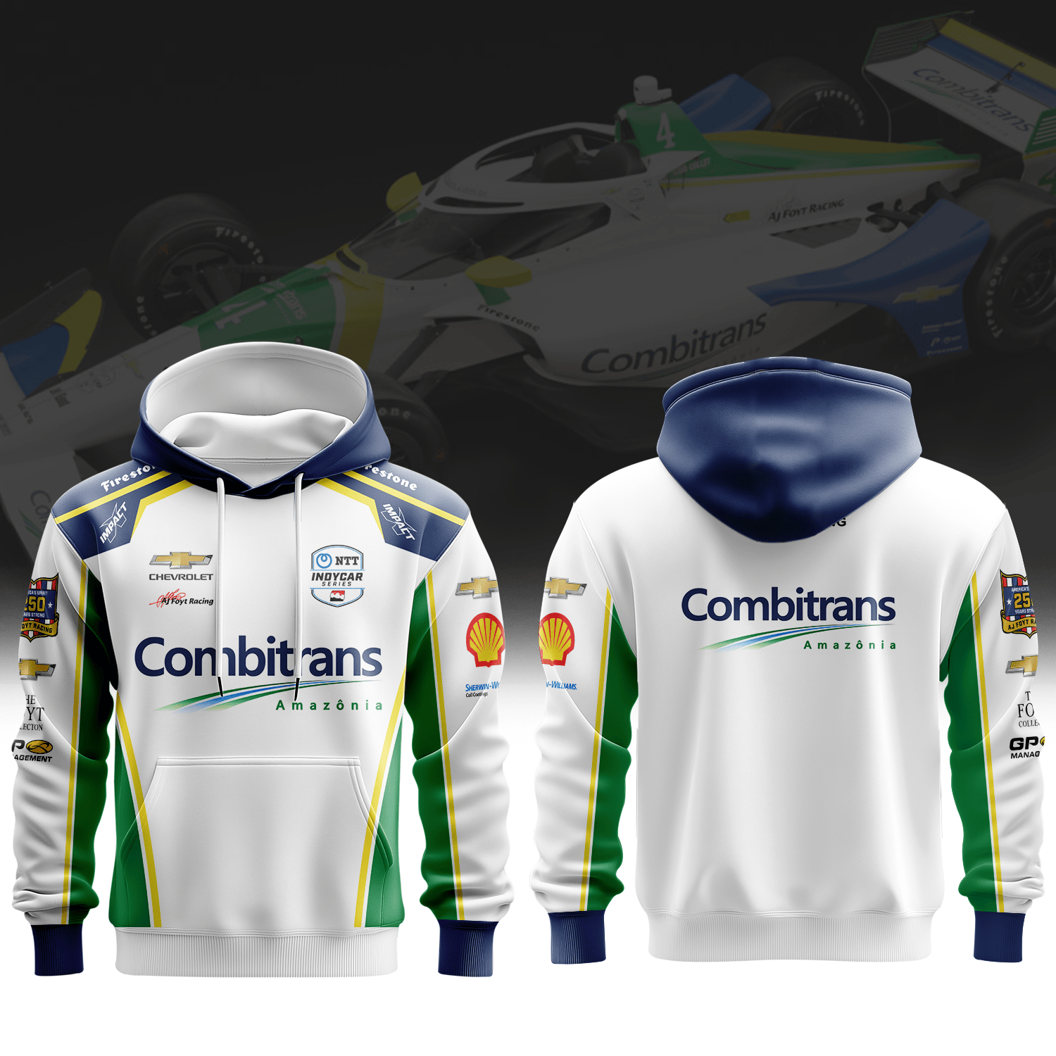 A J Foyt Enterprises Caio Collet Inspired 3D Apparel