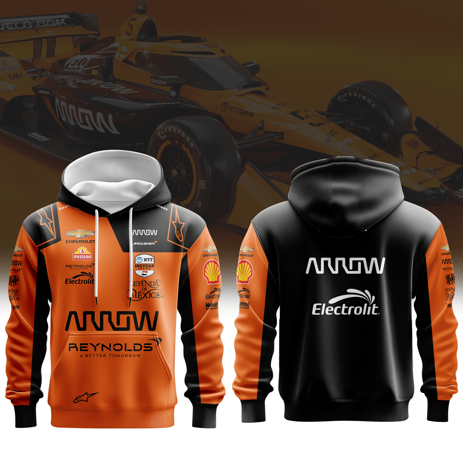 Arrow McLaren Pato O Ward Inspired 3D Apparel