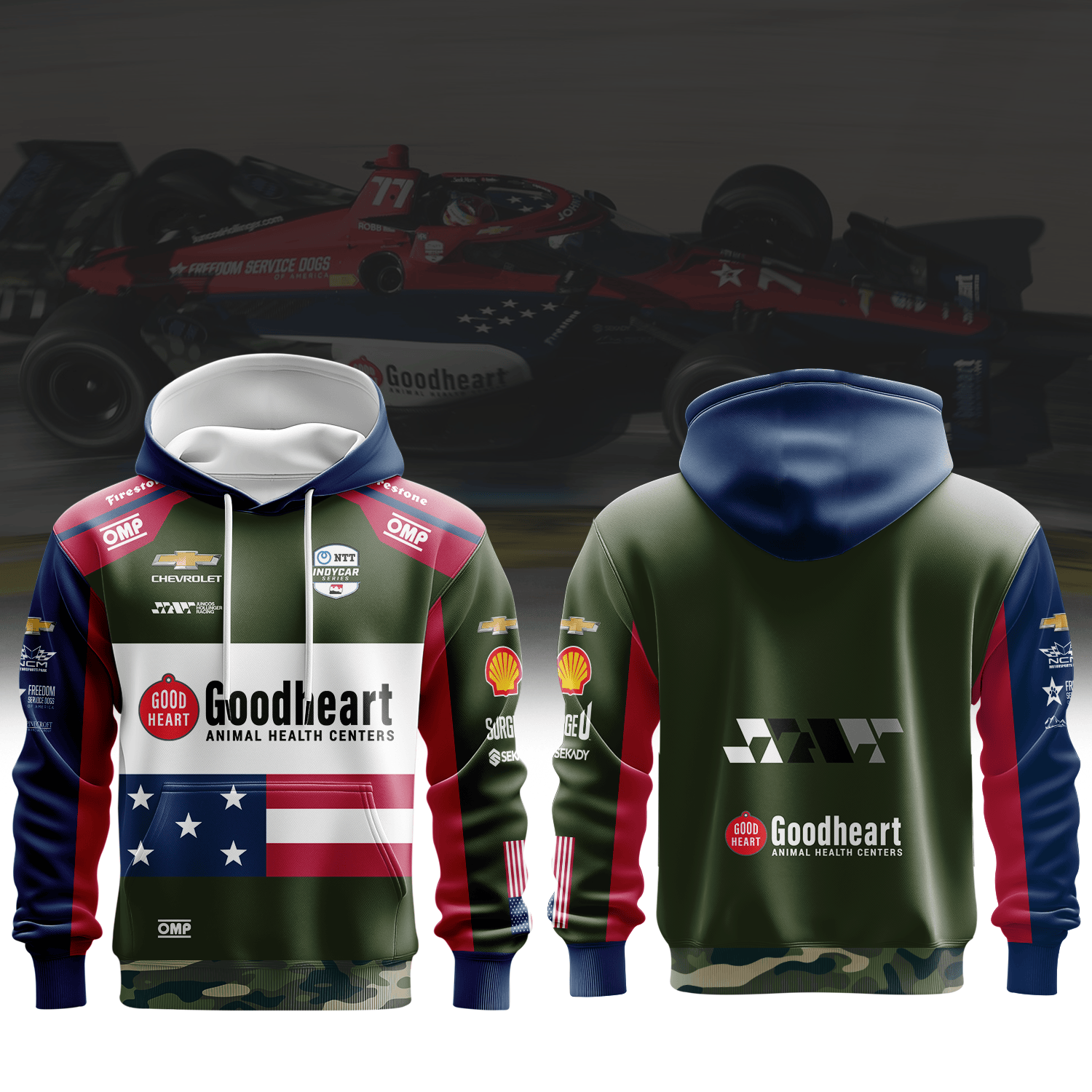 Juncos Hollinger Racing Sting Ray Robb Inspired 3D Apparel