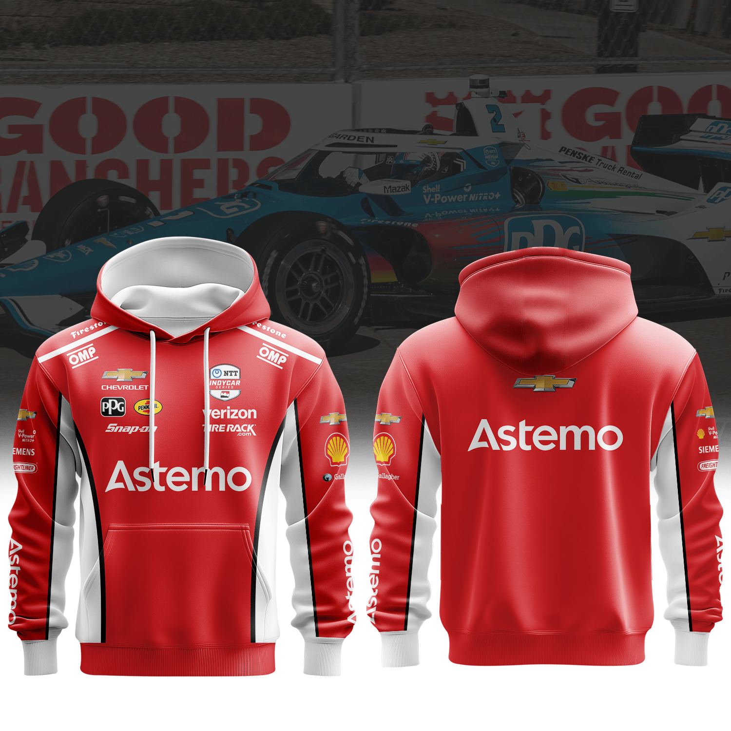 Team Penske Josef Newgarden Inspired 3D Apparel