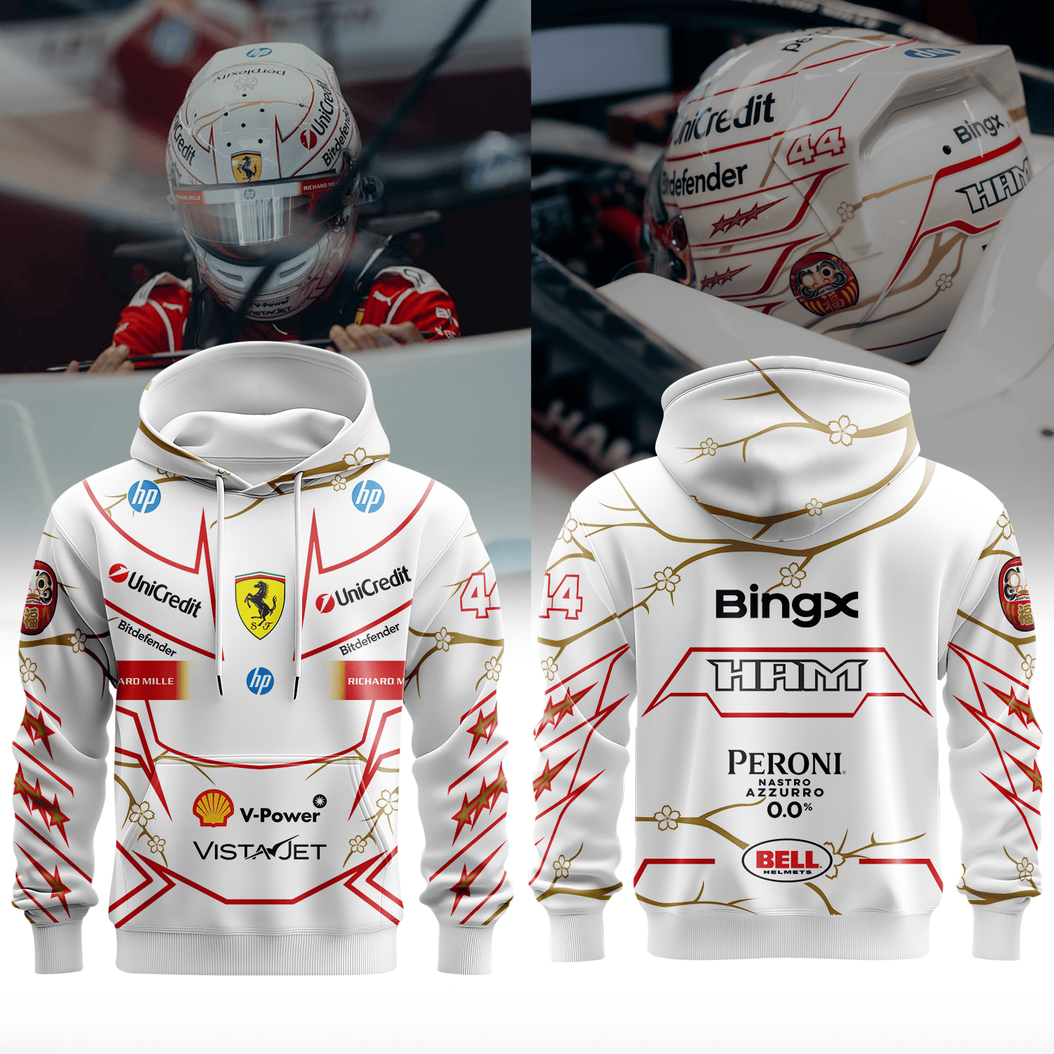 LW Japan GP Formula One Helmet | 3D Combo Apparel