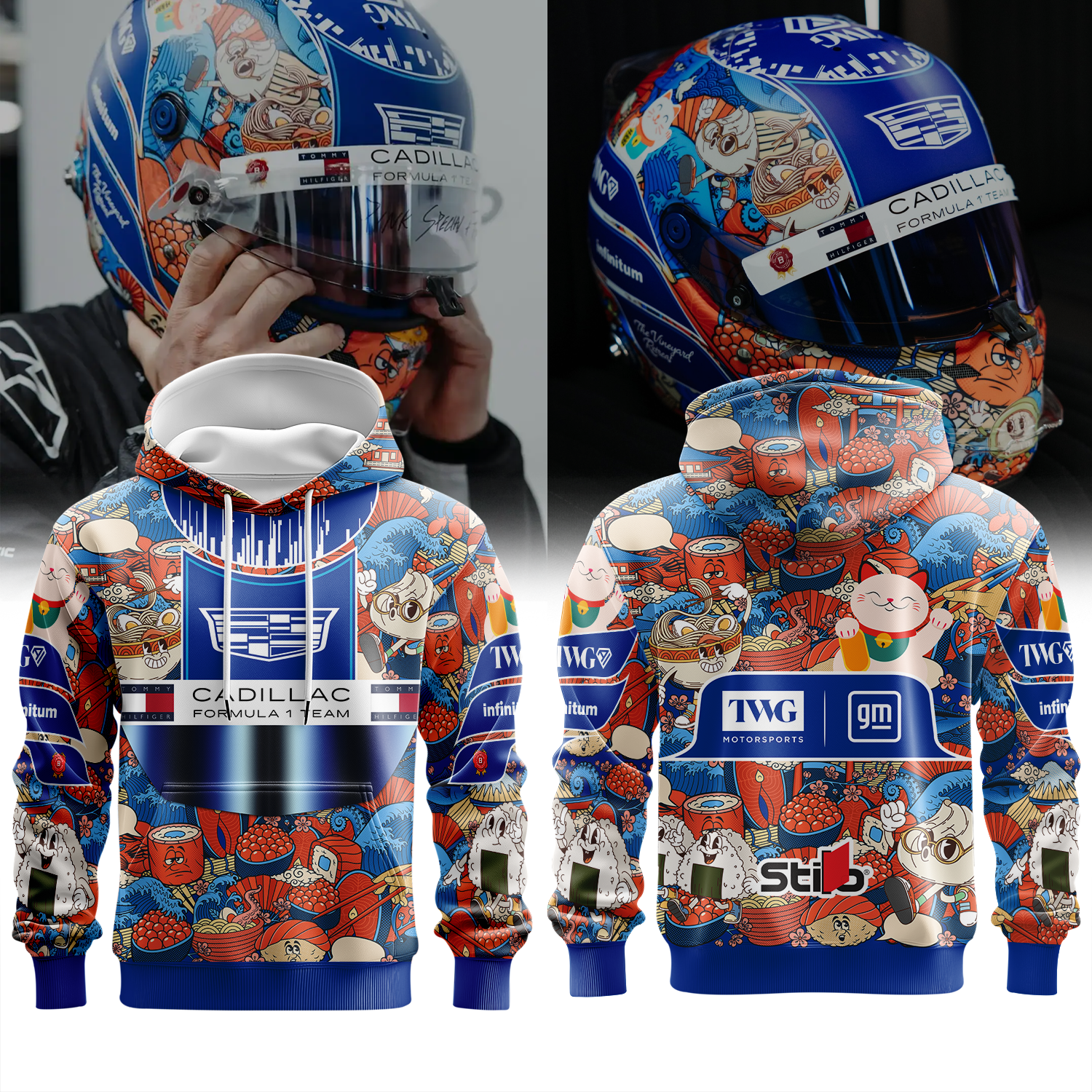 VB Helmet Japan GP Inspired 3D Racing Apparel Combo 🇯🇵🏁