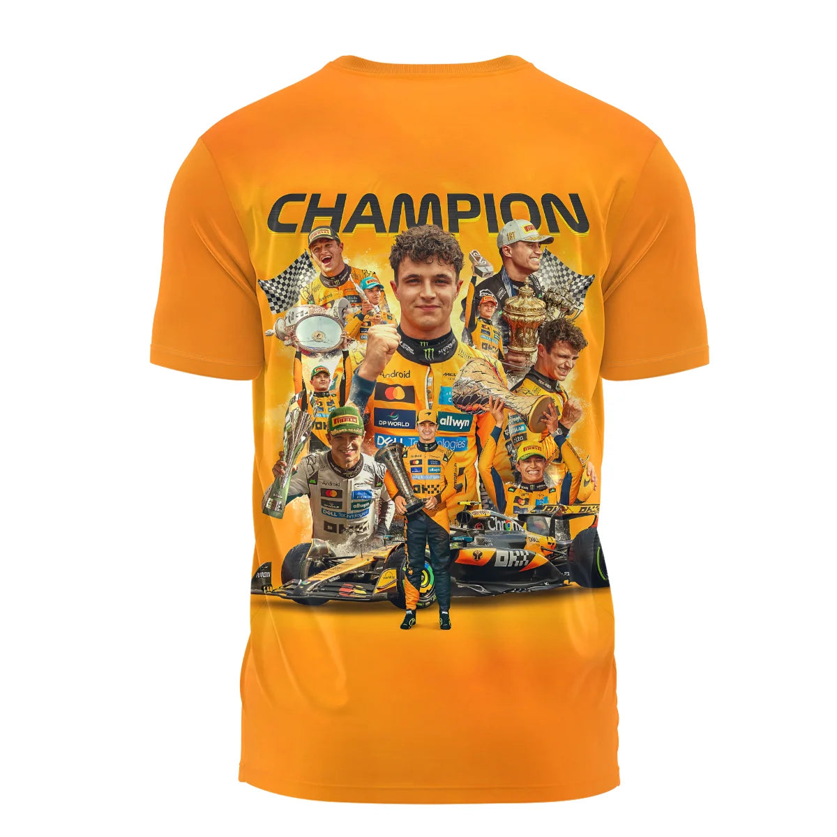 2025 Champion Lando Norris McLaren F1 Team T-Shirt BLNRWDCA12TS