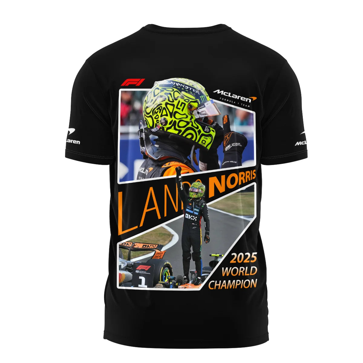 2025 WDC Lando Norris McLaren F1 Team T-Shirt BLNRWDCA5TS