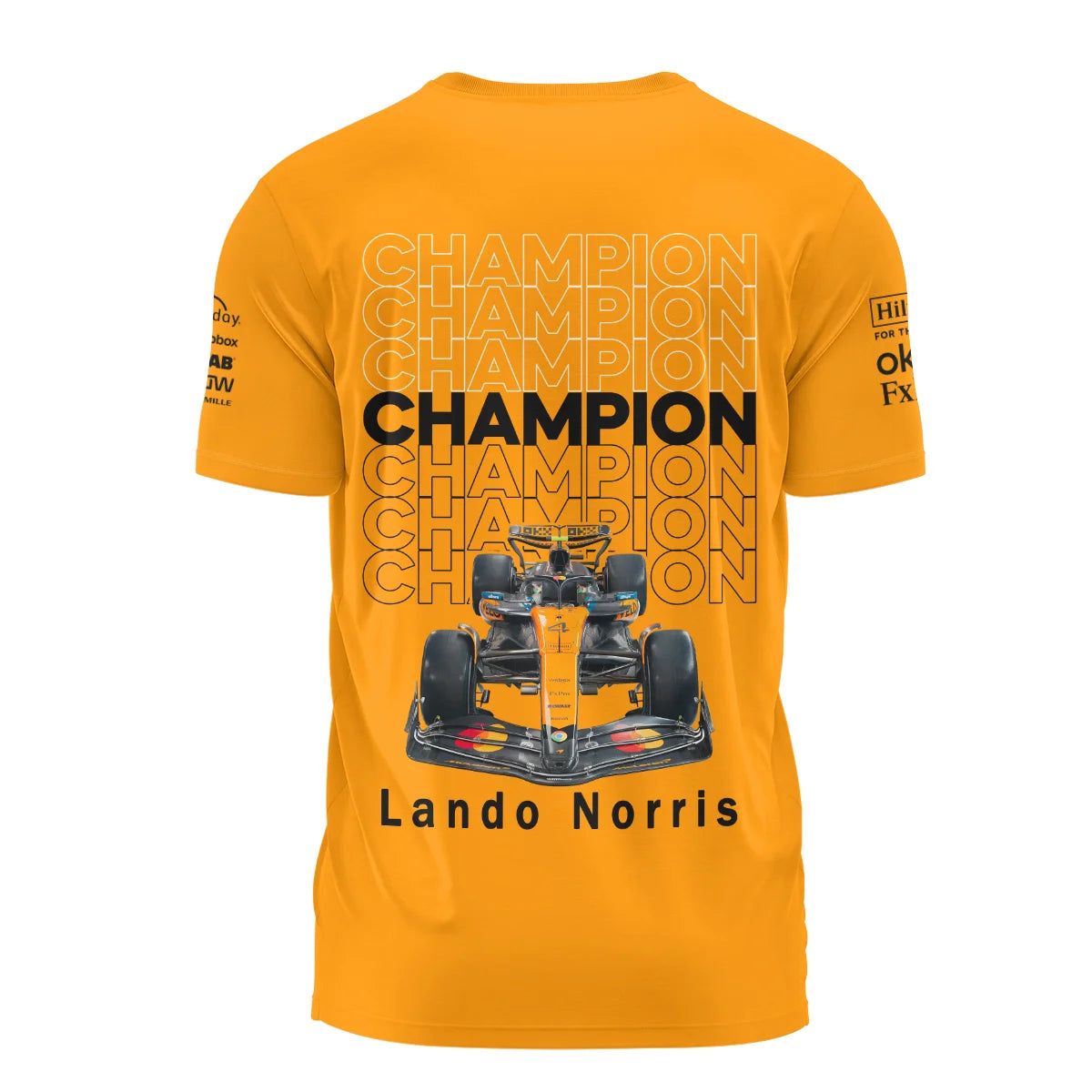 Champion 2025 Lando Norris McLaren F1 Team T-Shirt BLVALN051225A2TS