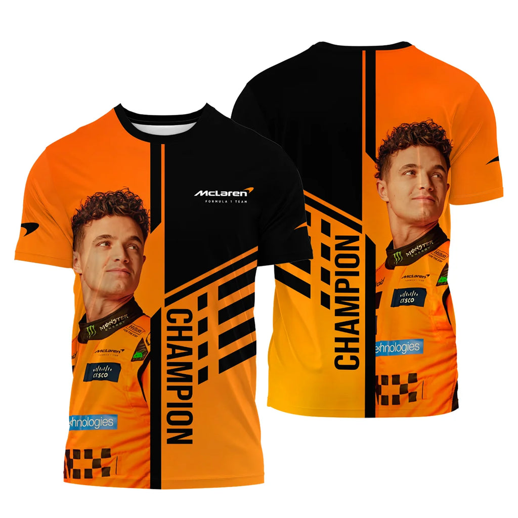 2025 World Champion Lando Norris McLaren F1 Team T-Shirt BLNRWDCA3TS