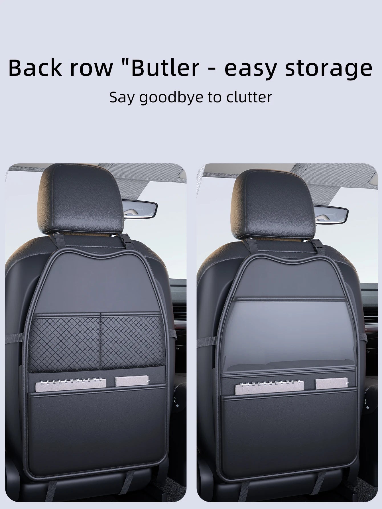 Practical multifunctional storage bag for car back, suitable for both regular and sport seats, high quality