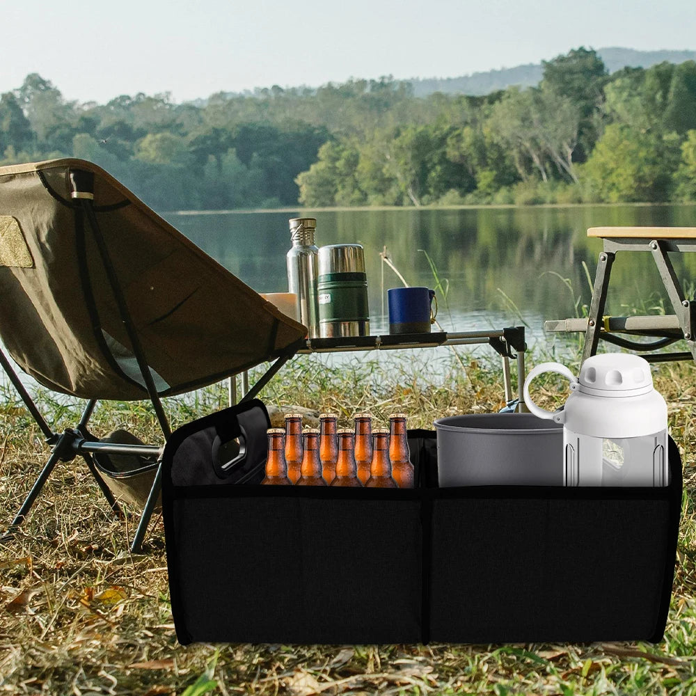 35L Foldableable Portable Car Storage Box Car Storage Box Car Truck Trunk Storage Box Camping Style Outing Storage Box Space-Saving Multi-Functional Storage Box