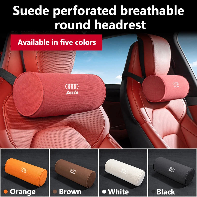 Seat Headrest Memory Cotton Neck Pillow Circular Car Headrests for Audi A3 A4L A5 A6L Comfortable Travel Neck Support