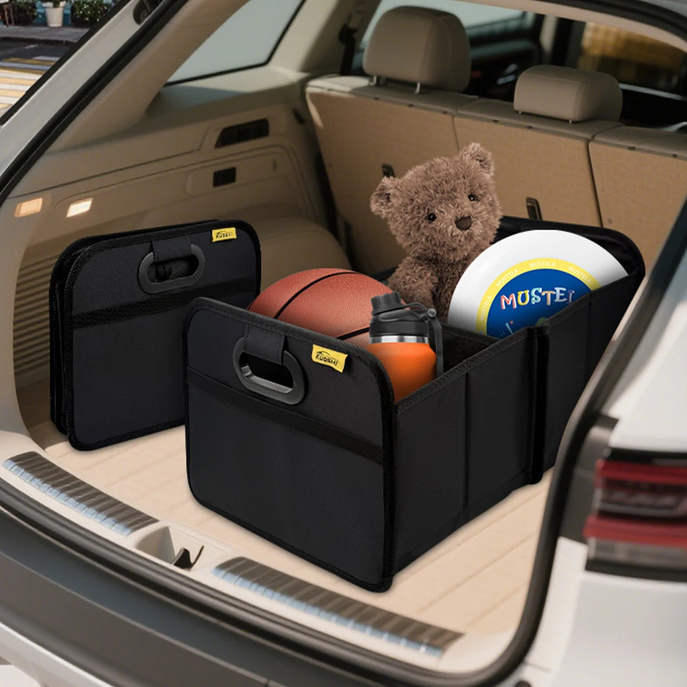 35L Foldableable Portable Car Storage Box Car Storage Box Car Truck Trunk Storage Box Camping Style Outing Storage Box Space-Saving Multi-Functional Storage Box