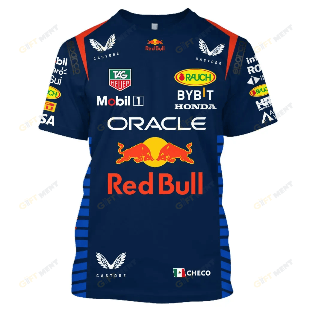 Checo Perez Red Bull Racing Race Suits Hoodie