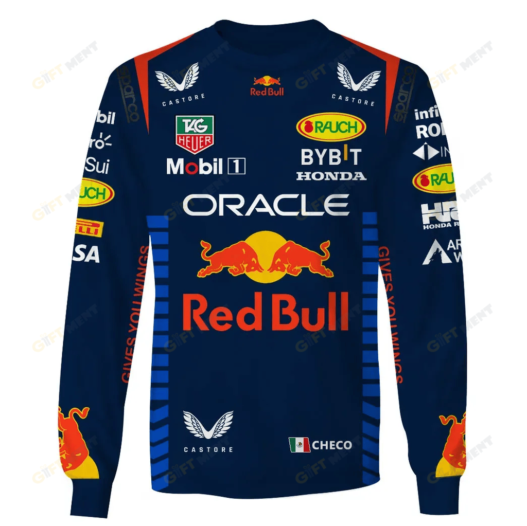Checo Perez Red Bull Racing Race Suits Hoodie