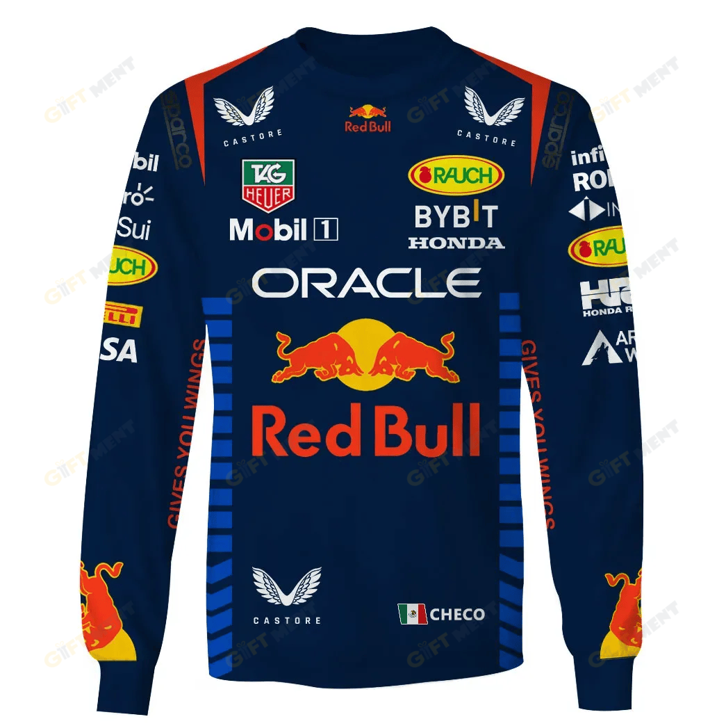 Checo Perez Red Bull Racing Race Suits Hoodie
