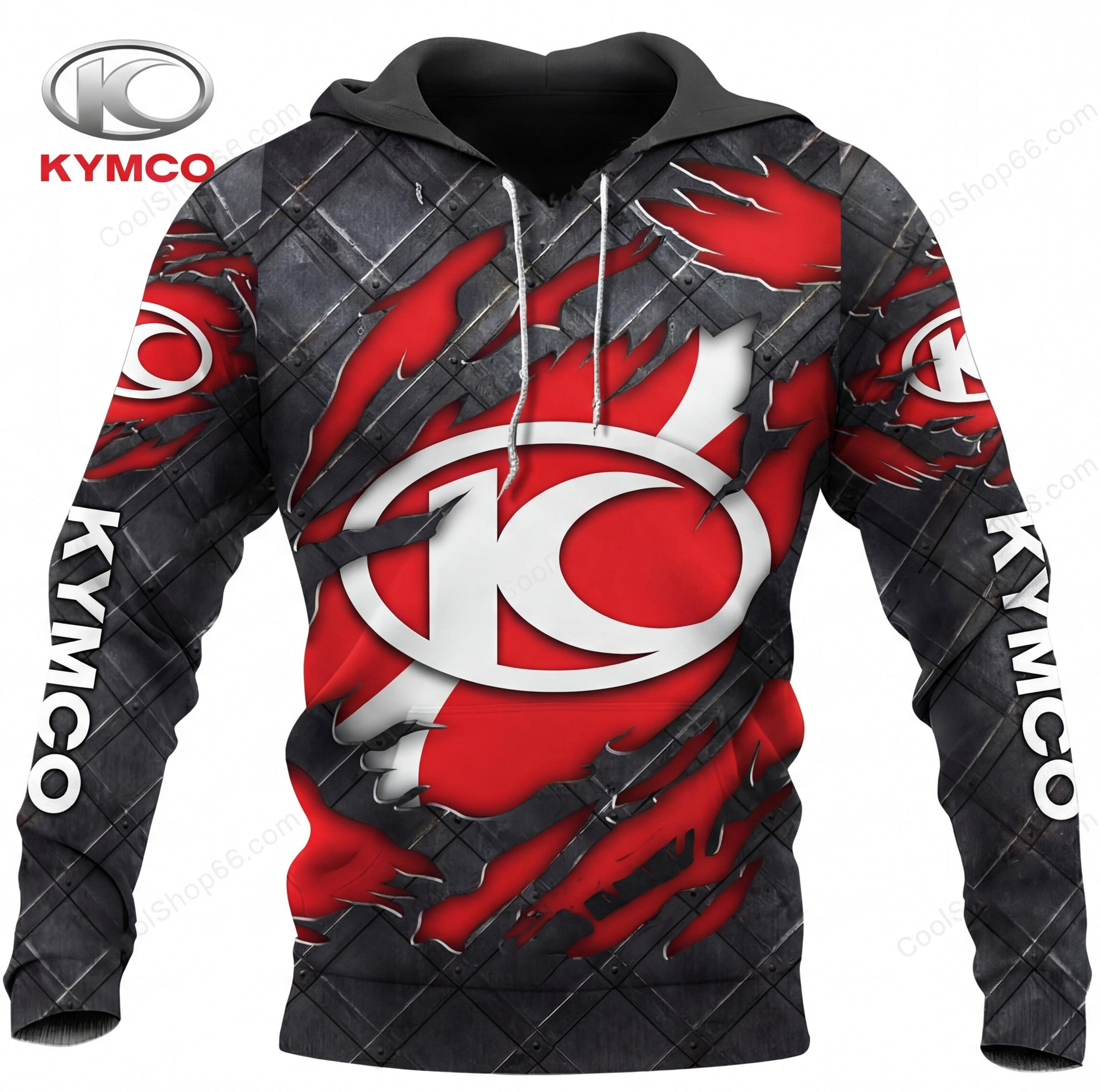 Kymco Black Metal  3D Apparel Hoodie, Kid Hoodie, T Shirt, Zip Hoodie, Sweatshirt