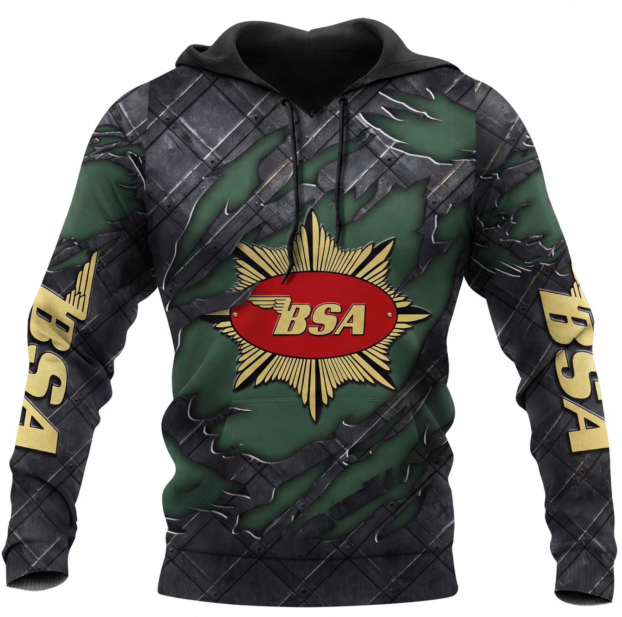BSA Black Metal  3D Apparel Hoodie, Kid Hoodie, T Shirt, Zip Hoodie, Sweatshirt