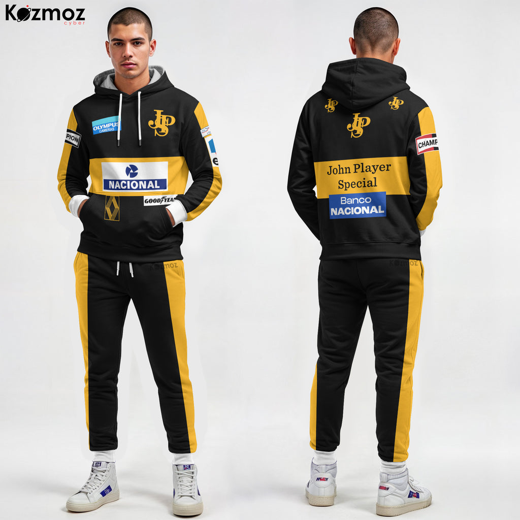 Magic Senna Racing Black Costume John Player Special 1985 Collection - Lotus Racing Team -