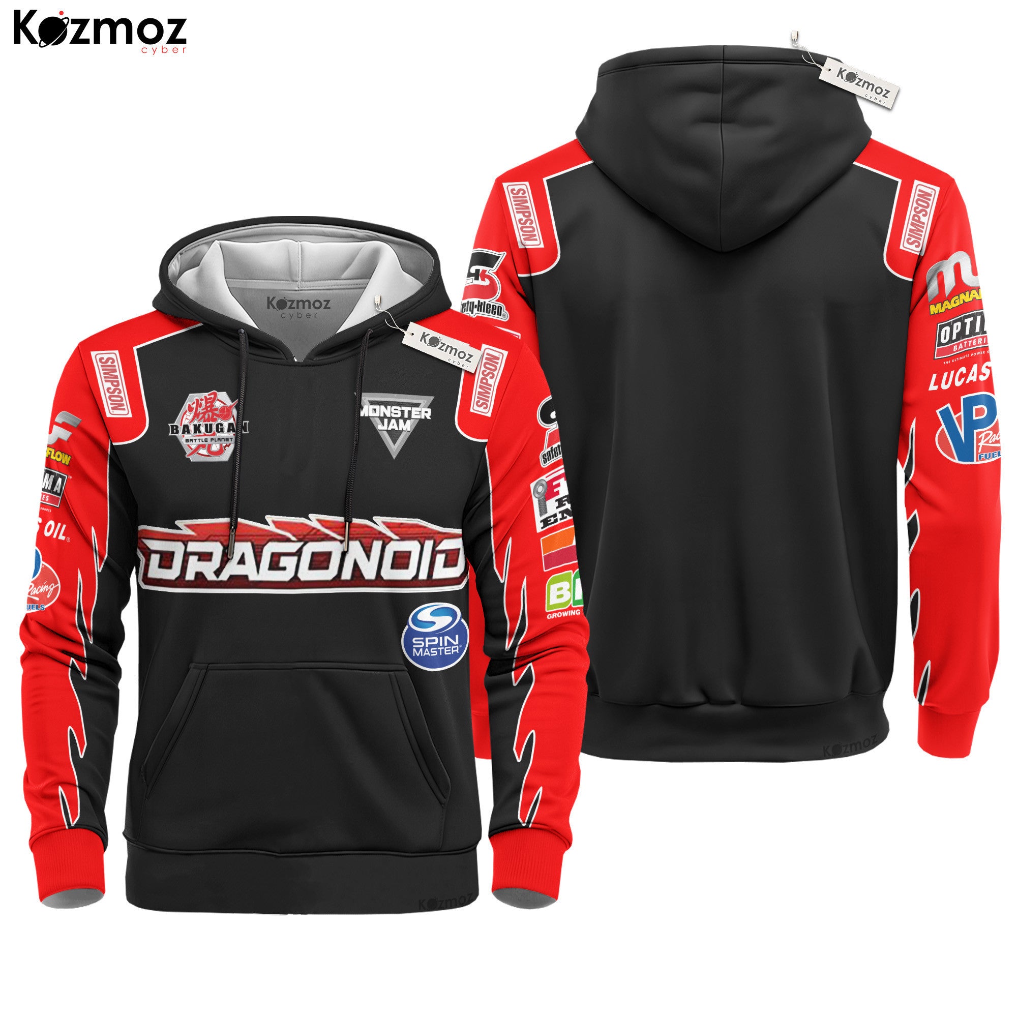 Bakugan Dragonoid Monster Truck Racing Costume Collection - Monster Jam Team -