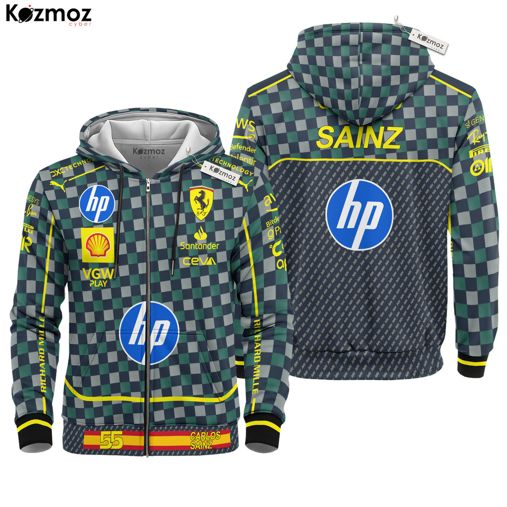 Carlos Sainz Racing Costume Carbon-Fibre Italian Grand Prix Collection - SF  Racing Team -