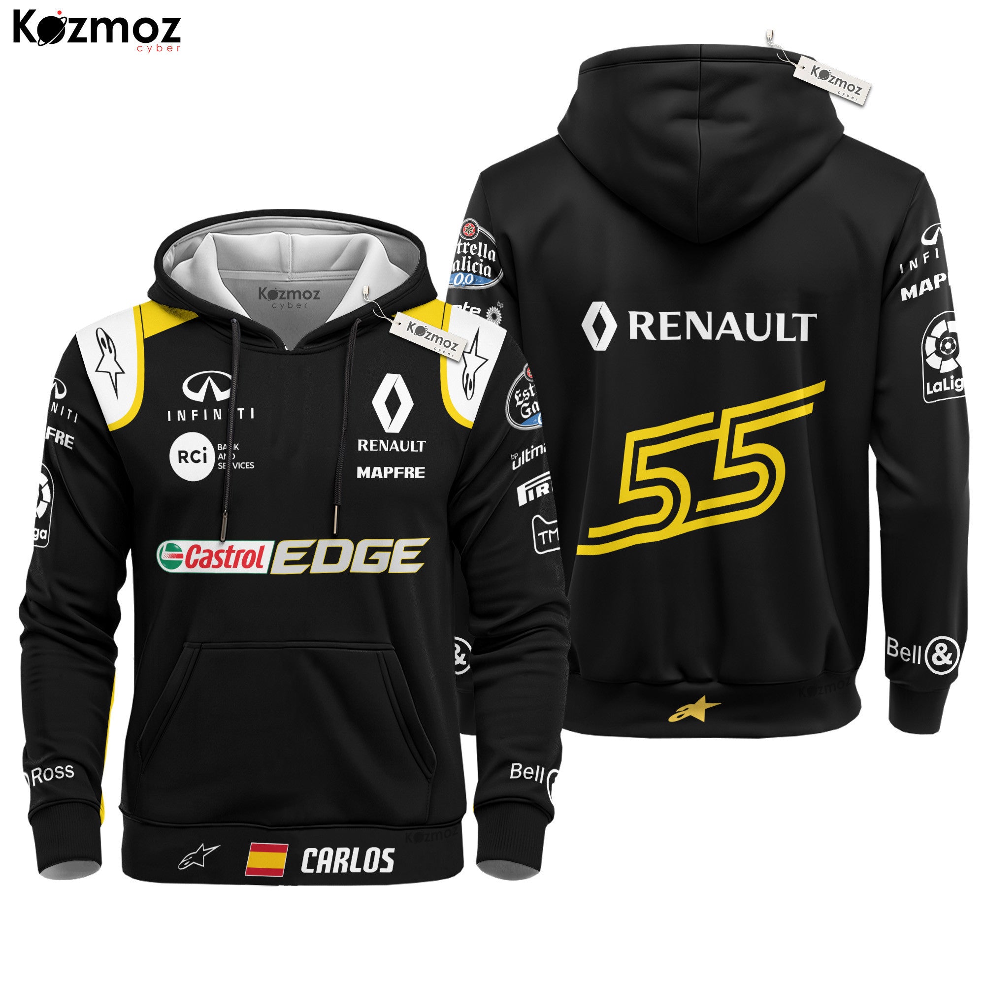 Carlos Sainz Racing Costume Castrol Edge 2018 Collection - Renault  Racing Team -