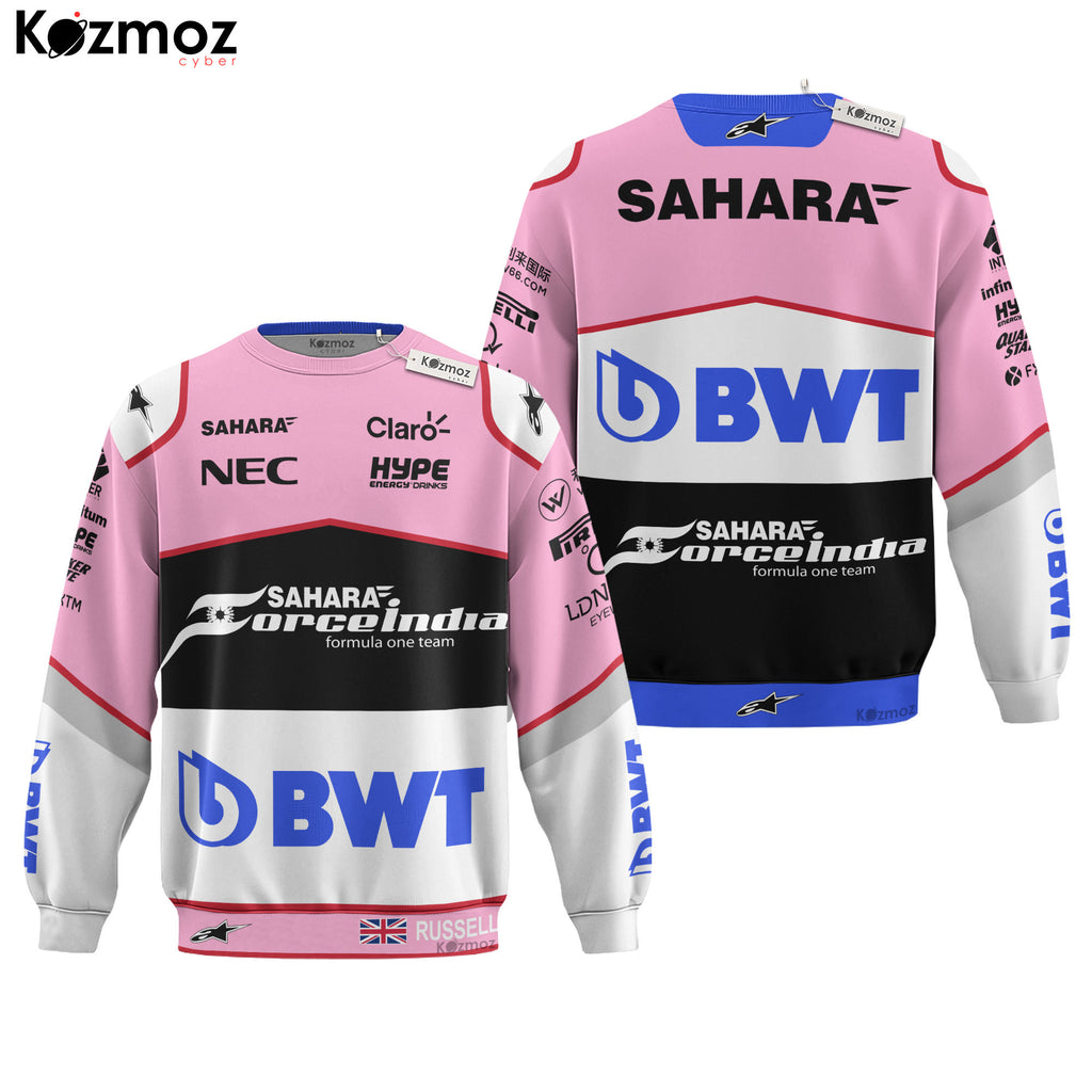 George Russell Racing Costume 2017 Abu Dhabi GP FP1 Collection - Force India Racing Team -