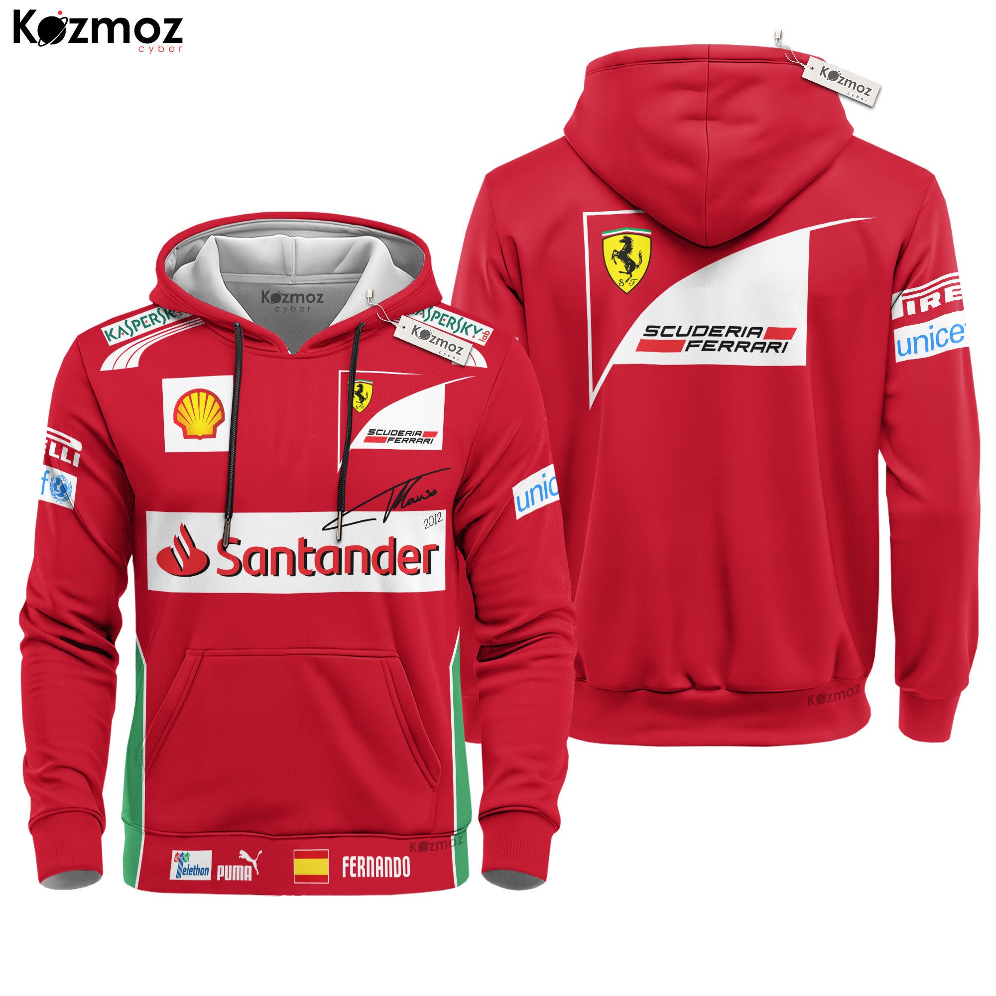 Fernando Alonso Racing Costume 2012 Collection - SF Racing Team -