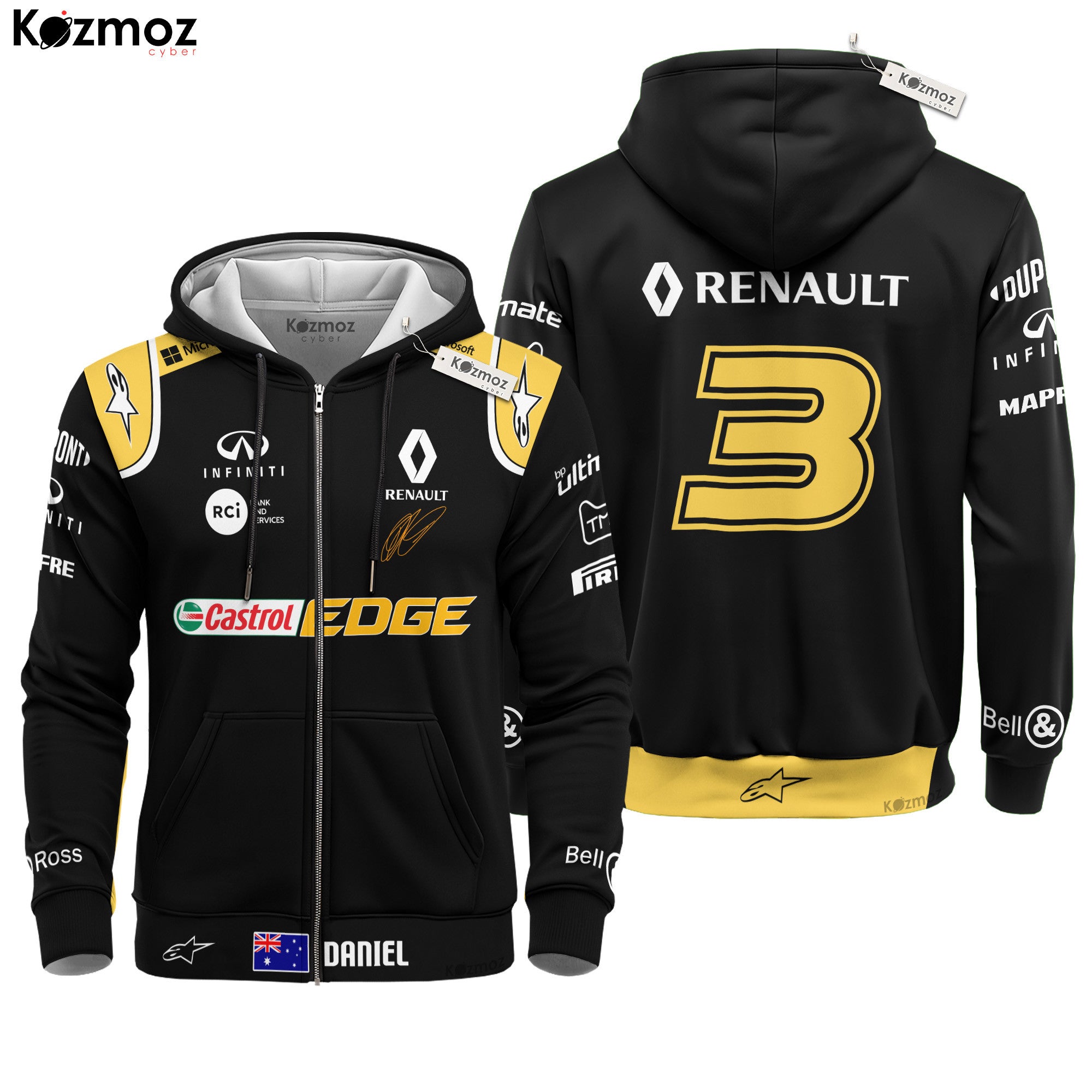 Daniel Ricciardo Racing Costume 2019 Collection - Renault  Racing Team -
