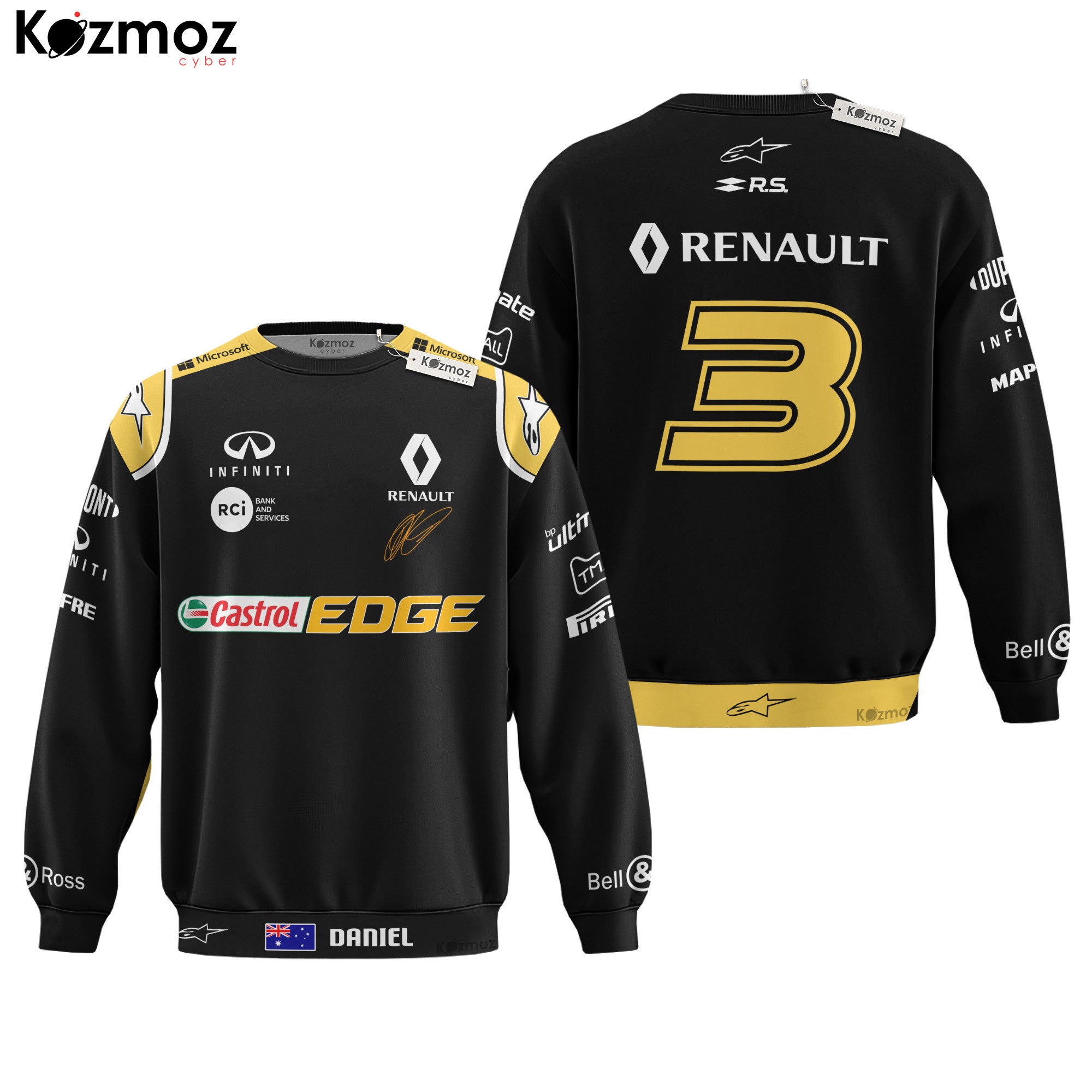Daniel Ricciardo Racing Costume 2019 Collection - Renault  Racing Team -