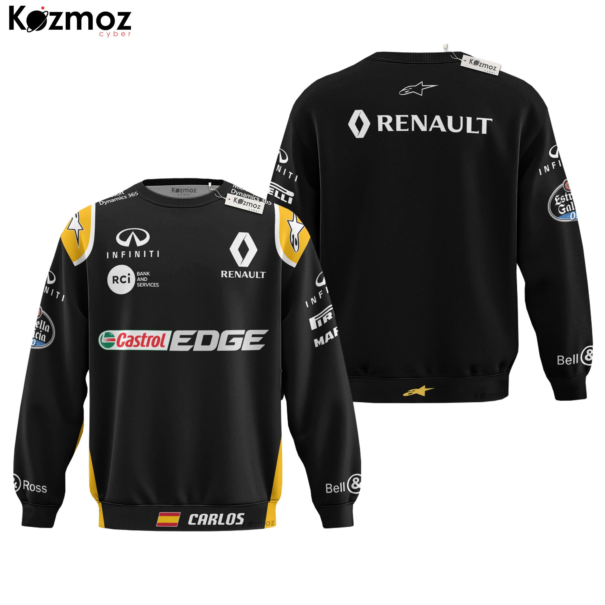 Carlos Sainz Racing Costume Castrol Edge 2017 Collection - Renault  Racing Team -