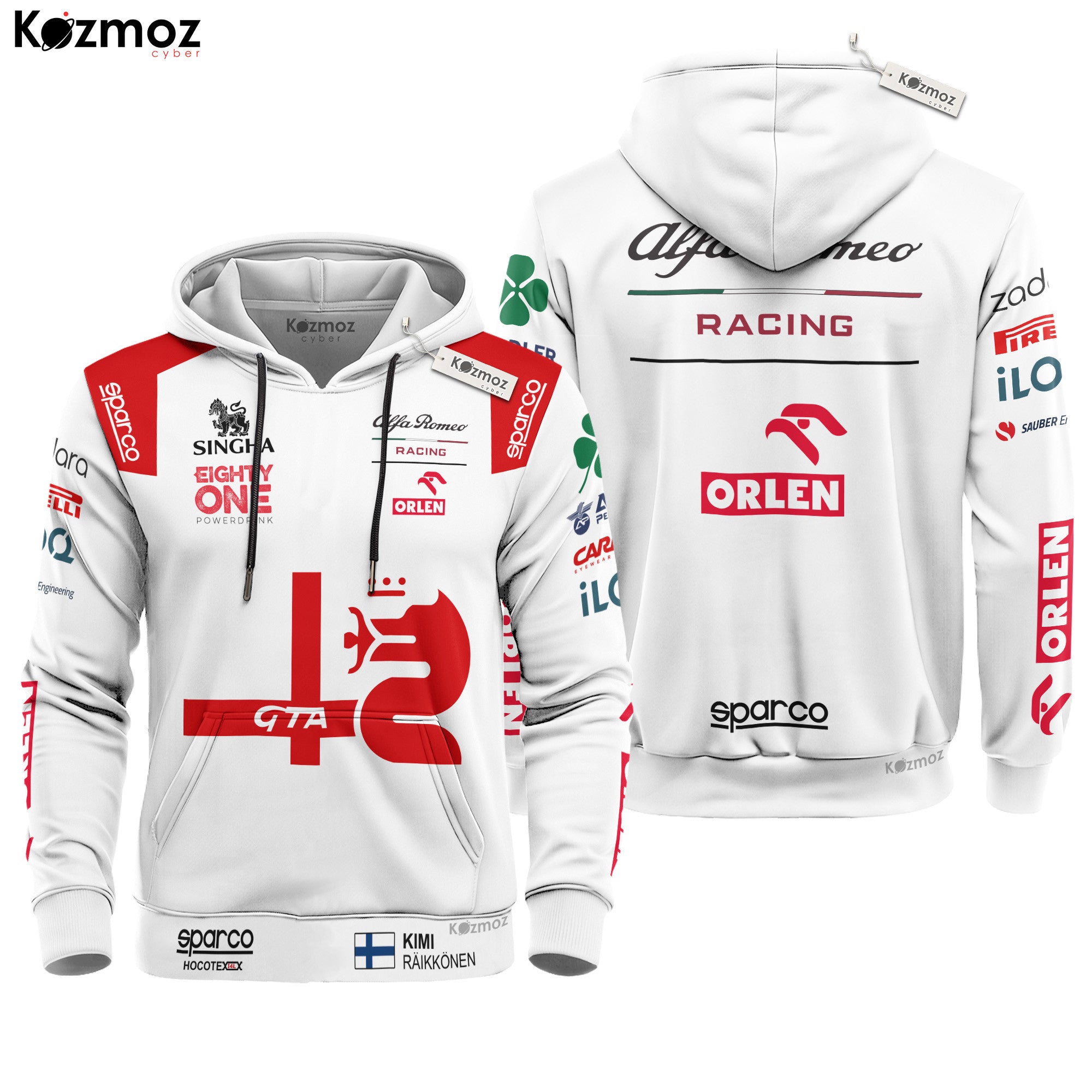 Kimi Raikkonen Racing Costume 2021 Collection - Alfa Romeo Racing Team -
