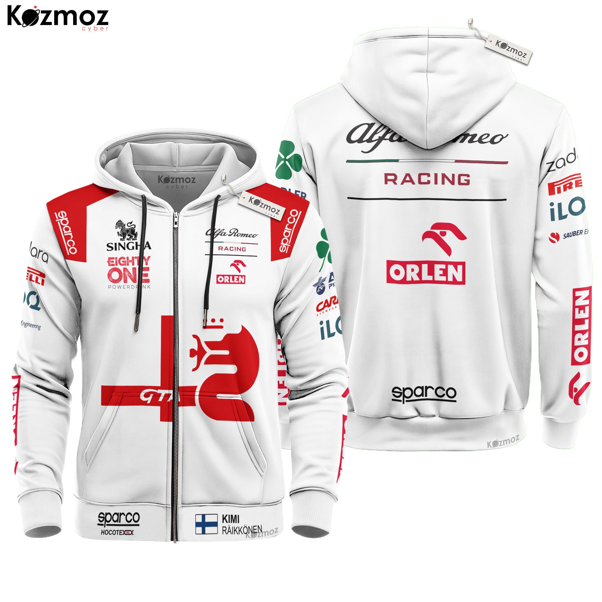 Kimi Raikkonen Racing Costume 2021 Collection - Alfa Romeo Racing Team -