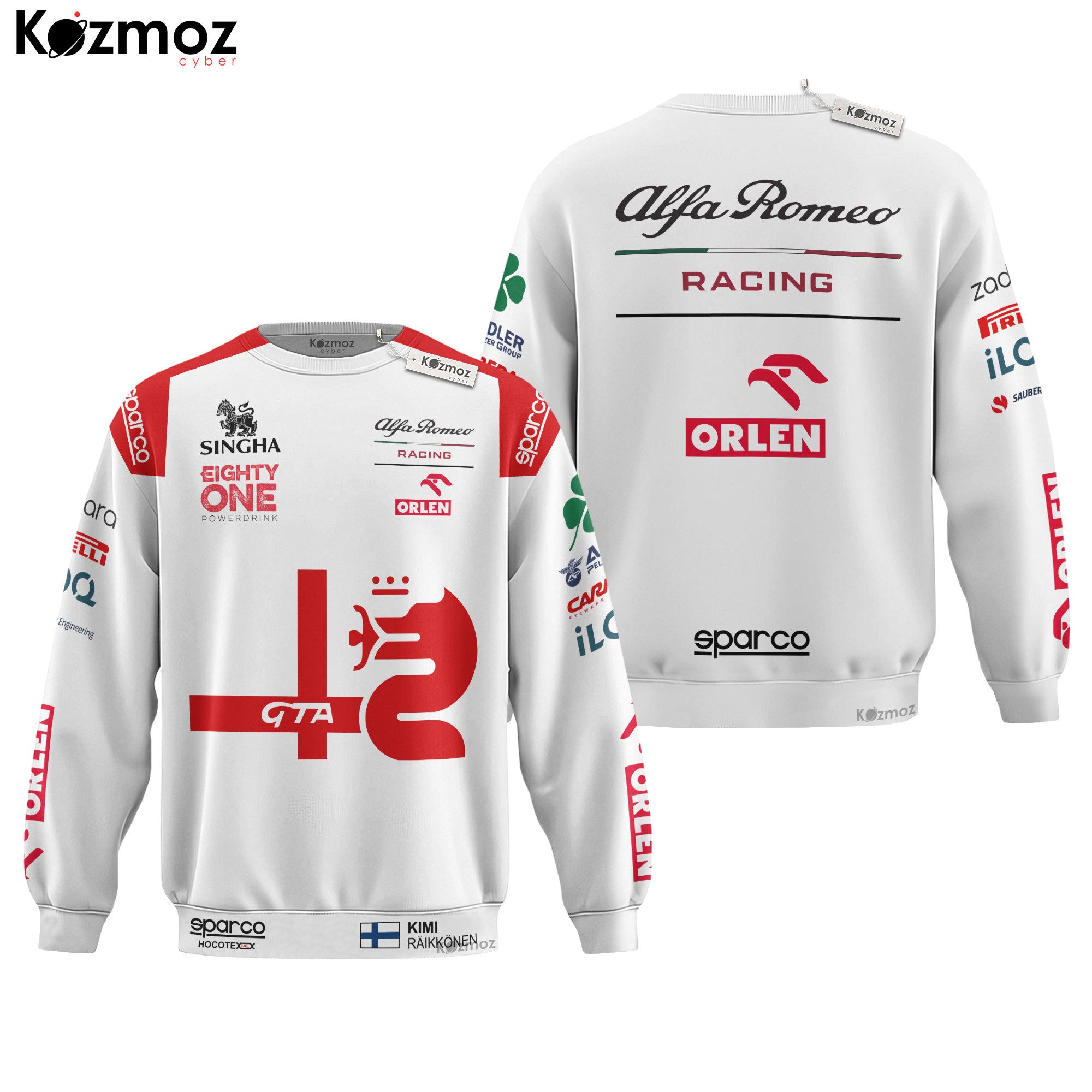 Kimi Raikkonen Racing Costume 2021 Collection - Alfa Romeo Racing Team -