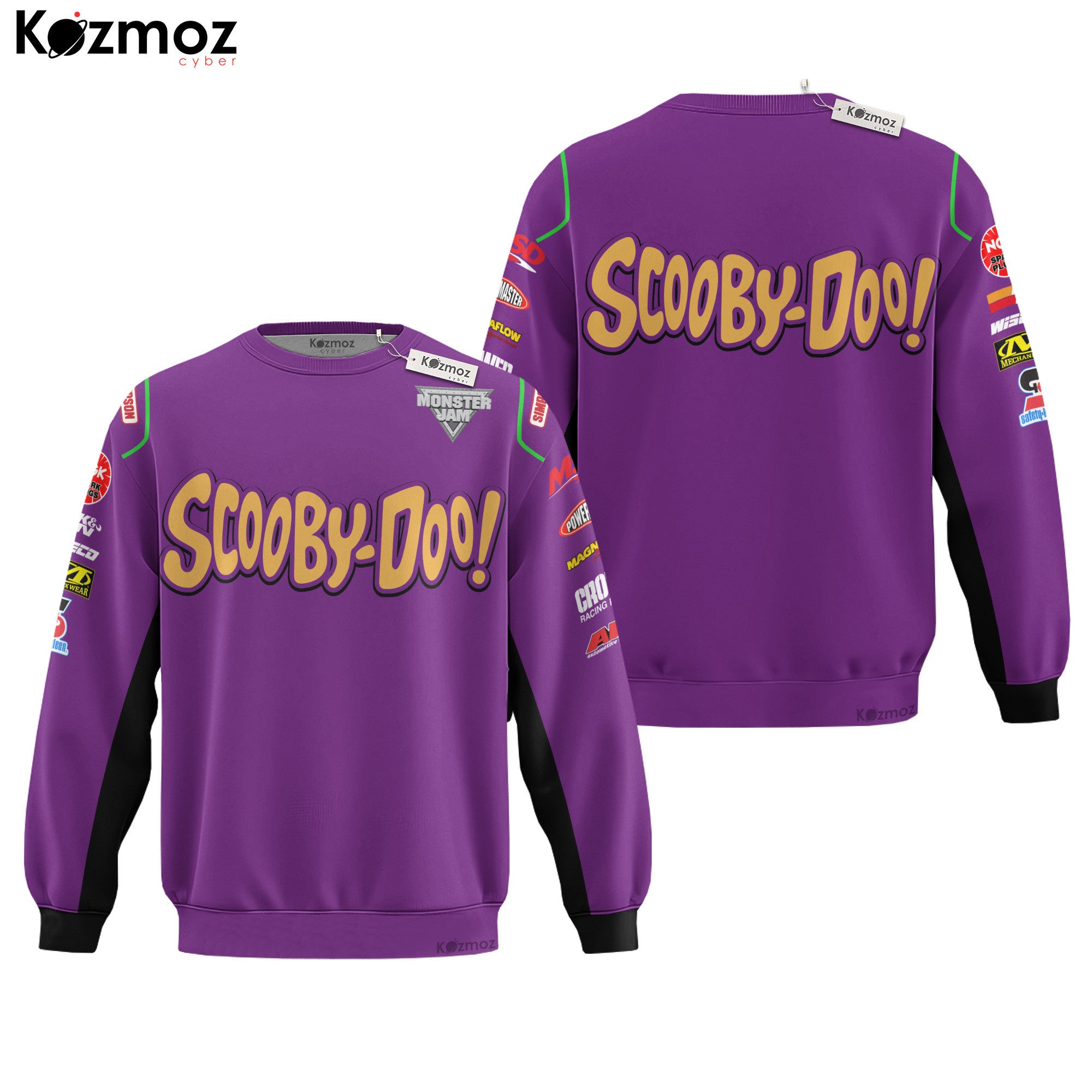 Scooby-Doo Monster Truck Racing Inspired Hoodie & Jogger - Monster Jam Racing Suit -