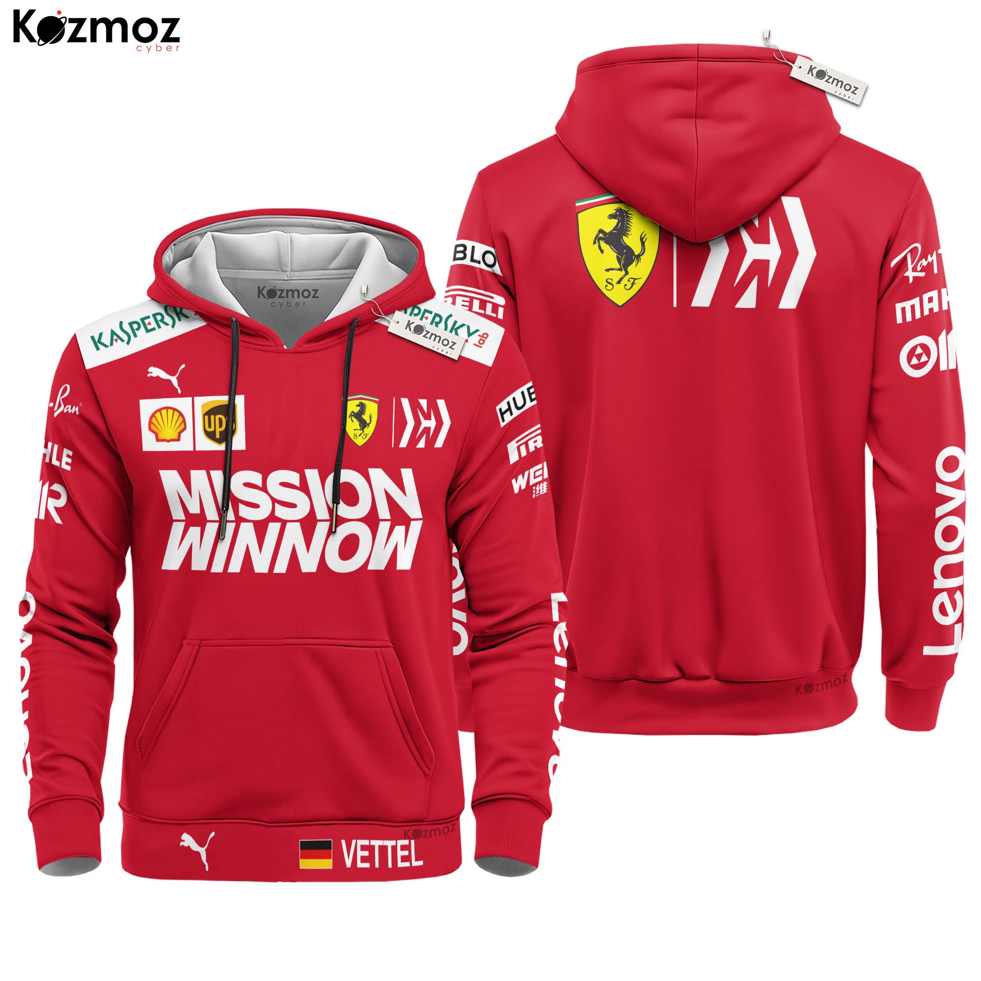 Sebastian Vettel Racing Costume 2019 Collection SF Racing Team -
