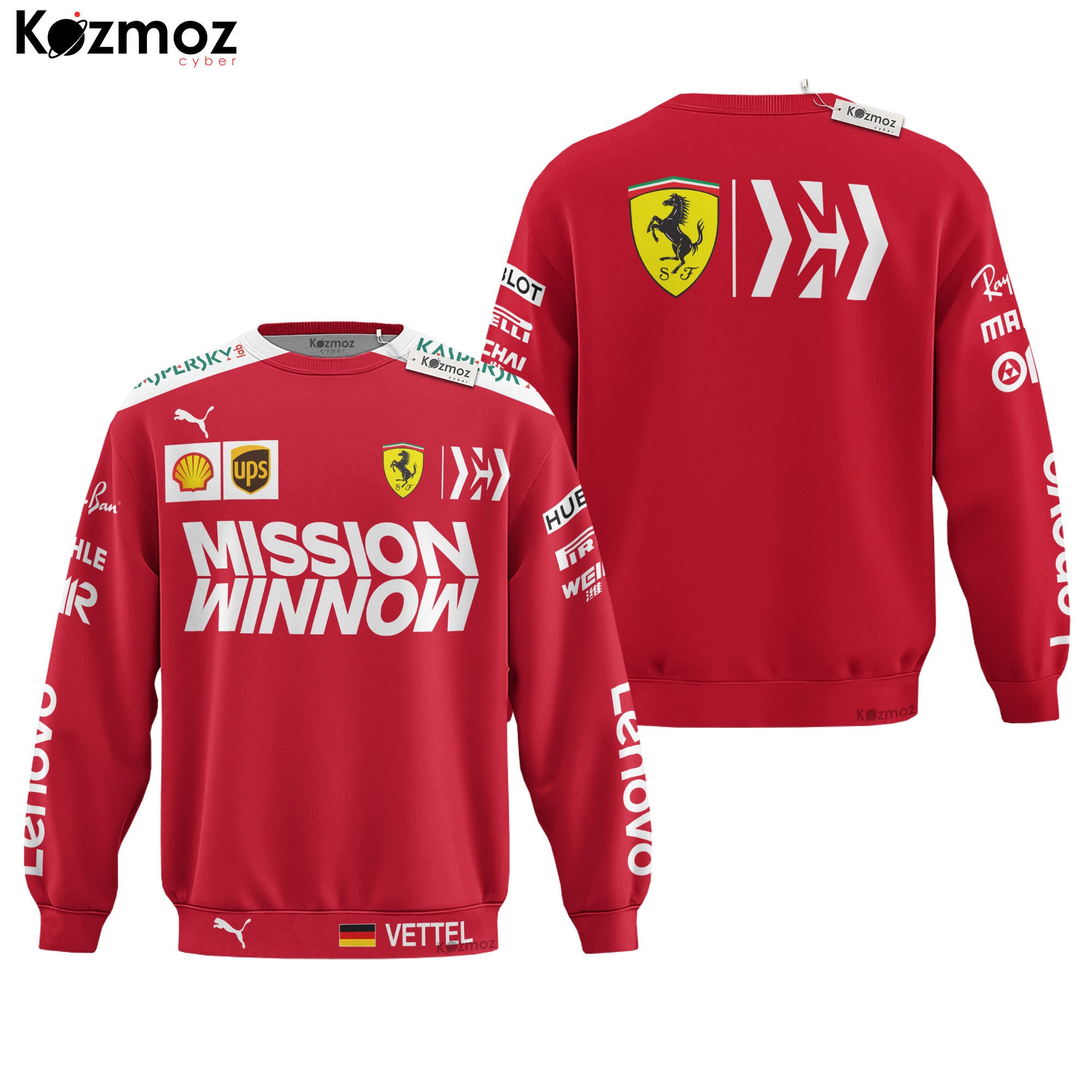 Sebastian Vettel Racing Costume 2019 Collection SF Racing Team -