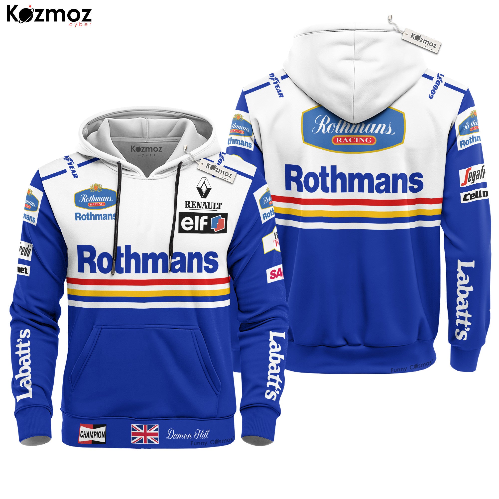 Damon Hill Racing Suit Rothmans 1996 Collection - Williams Renault Team