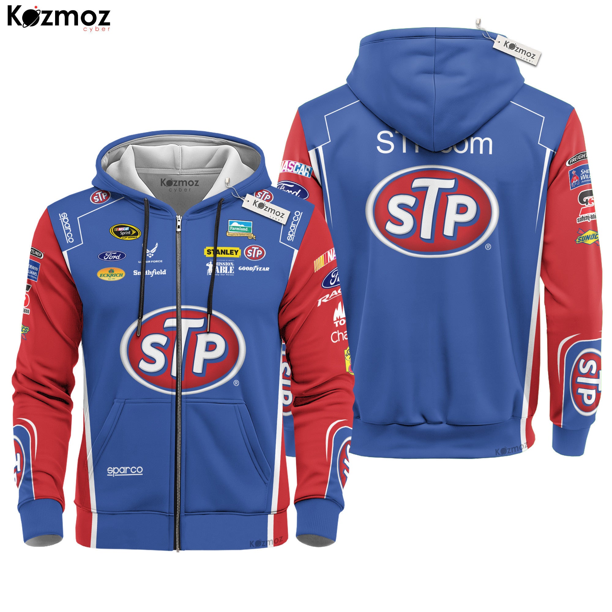 Aric Almirola Racing Suit STP Red Blue 2012 Collection - NASCAR Racing Team