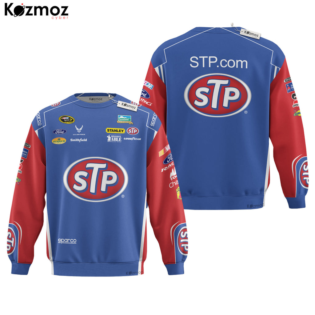 Aric Almirola Racing Suit STP Red Blue 2012 Collection - NASCAR Racing Team