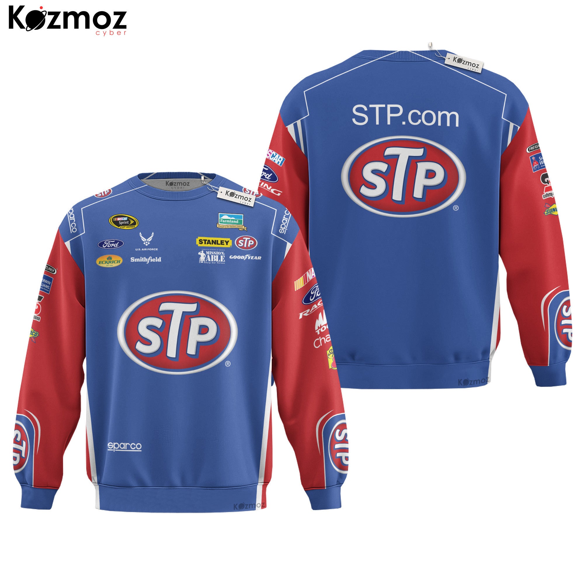 Aric Almirola Racing Suit STP Red Blue 2012 Collection - NASCAR Racing Team