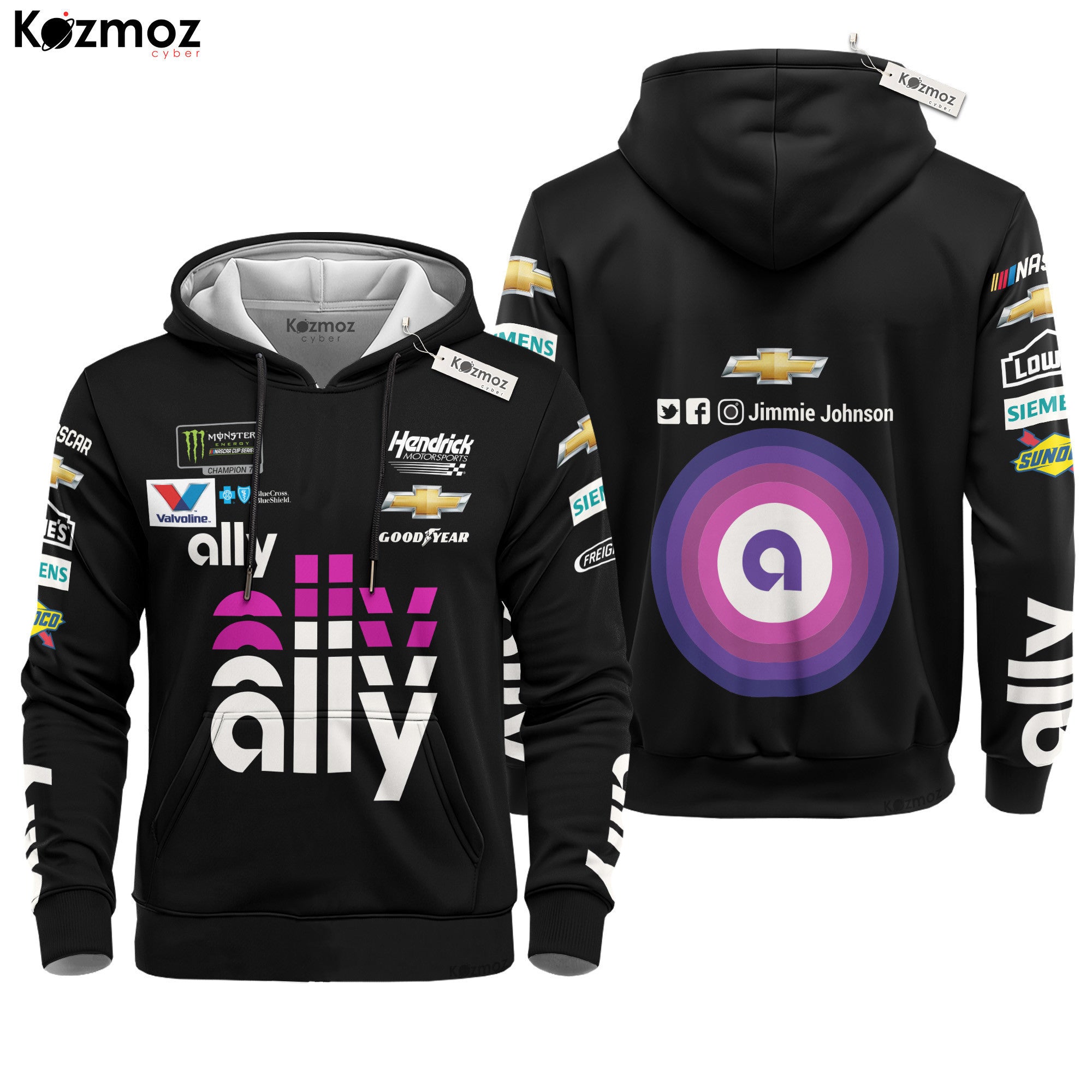 Jimmie Johnson Racing Suit Ally Purple 2020 Collection - NASCAR Racing Team