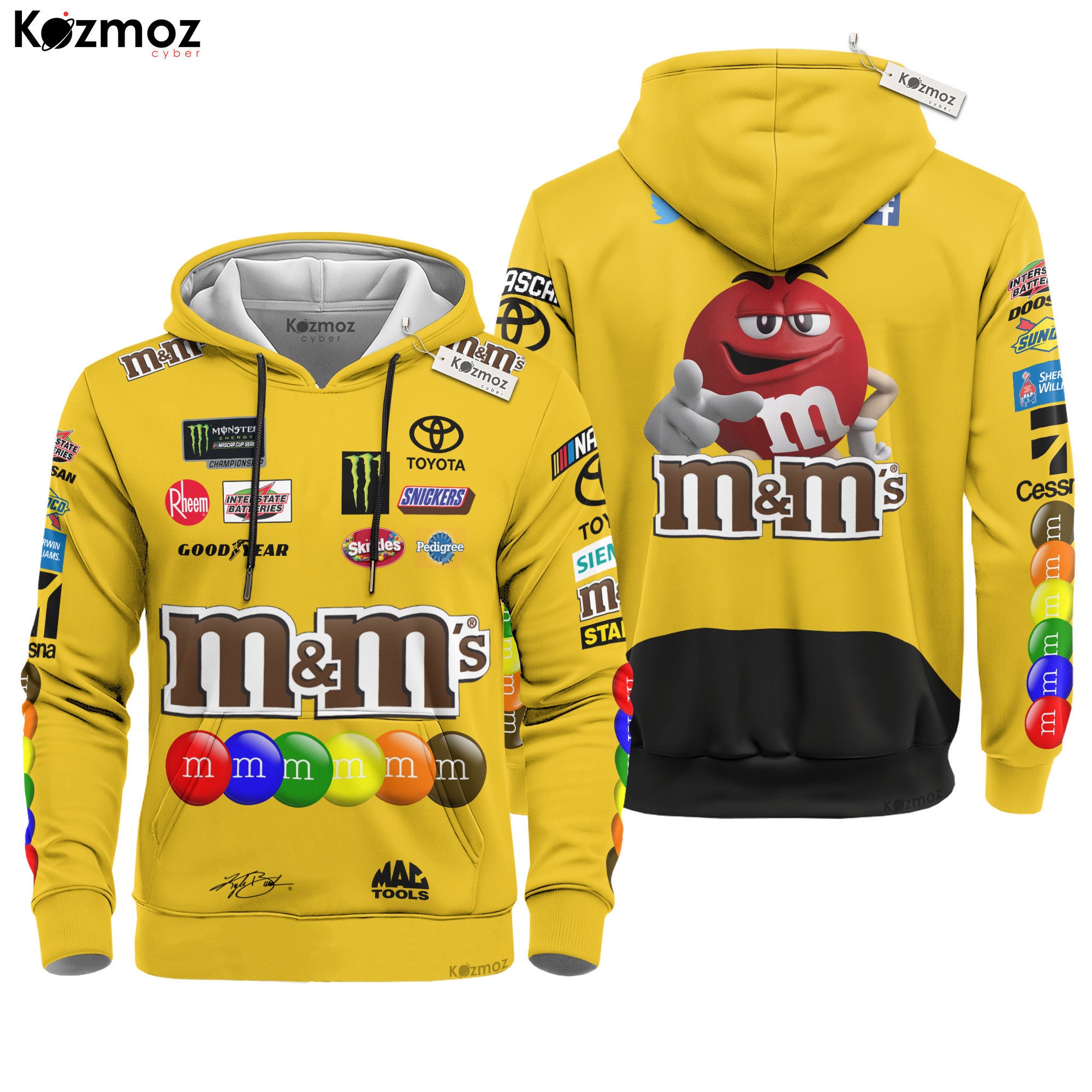 Kyle Busch Racing Suit M&M's 2020 Collection - Joe Gibbs NASCAR Racing