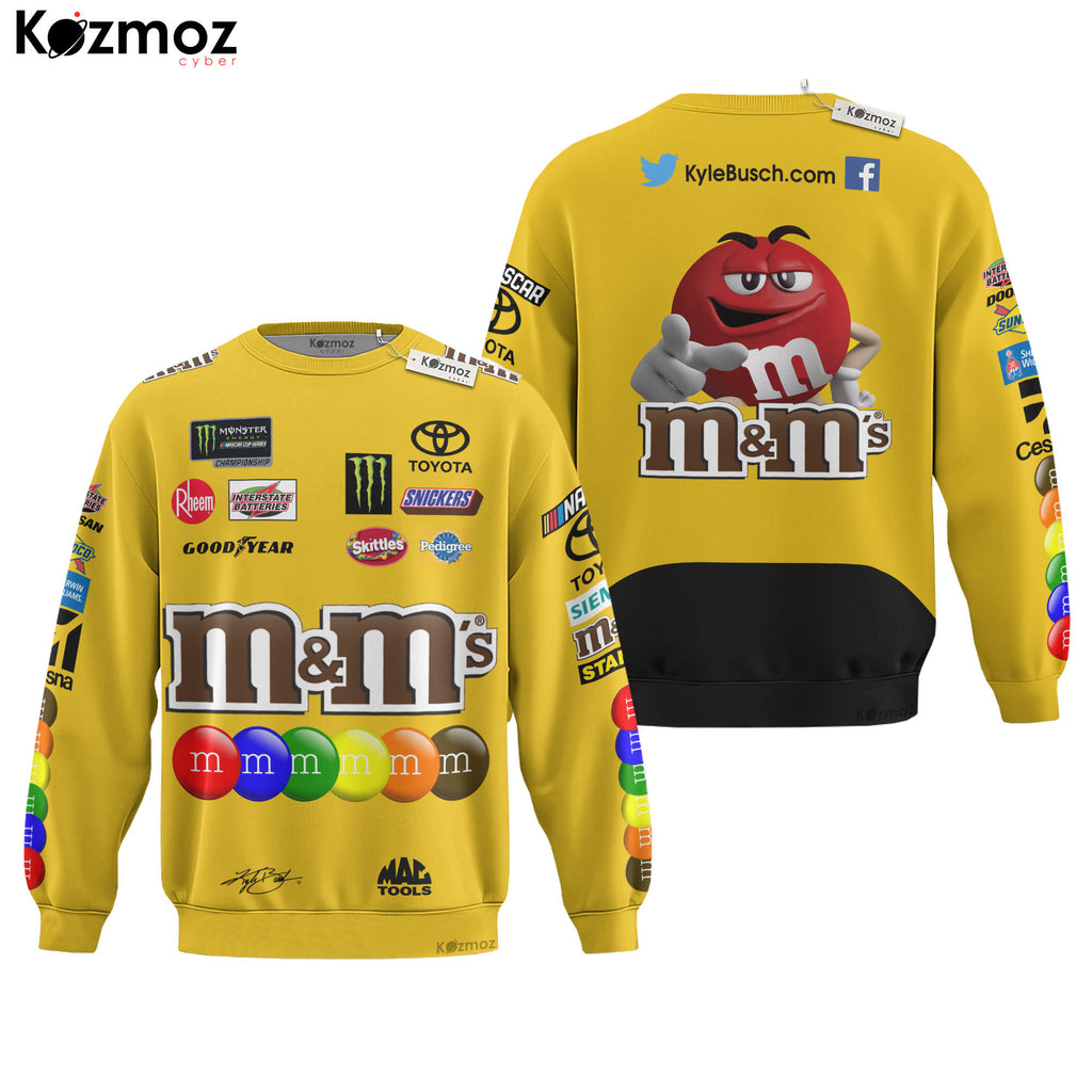 Kyle Busch Racing Suit M&M's 2020 Collection - Joe Gibbs NASCAR Racing
