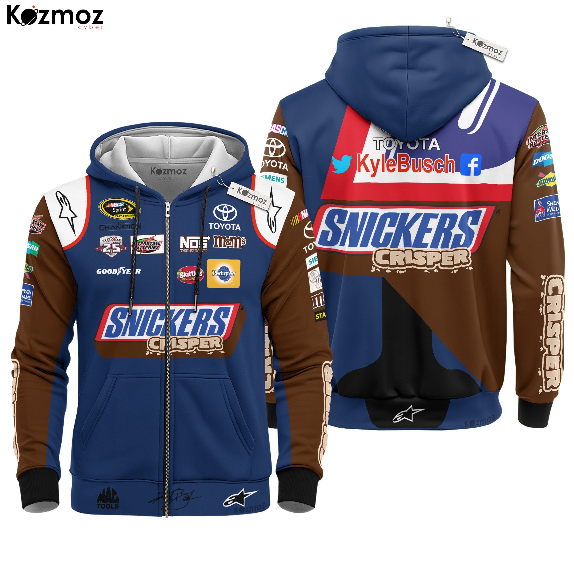Kyle Busch Racing Costume 2016 Collection - Snickers Crisper NASCAR Racing Team