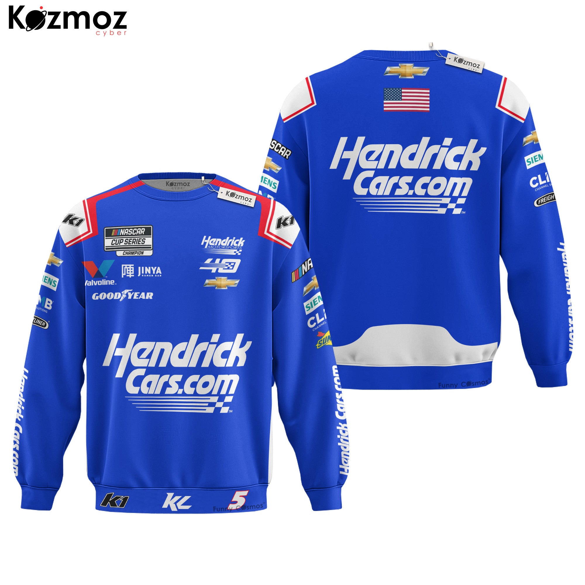 Kyle Larson Racing Firesuit Costume Race Weekend Sweep Bristol 2025 Collection - Hendrick Motorsports NASCAR Racing Team