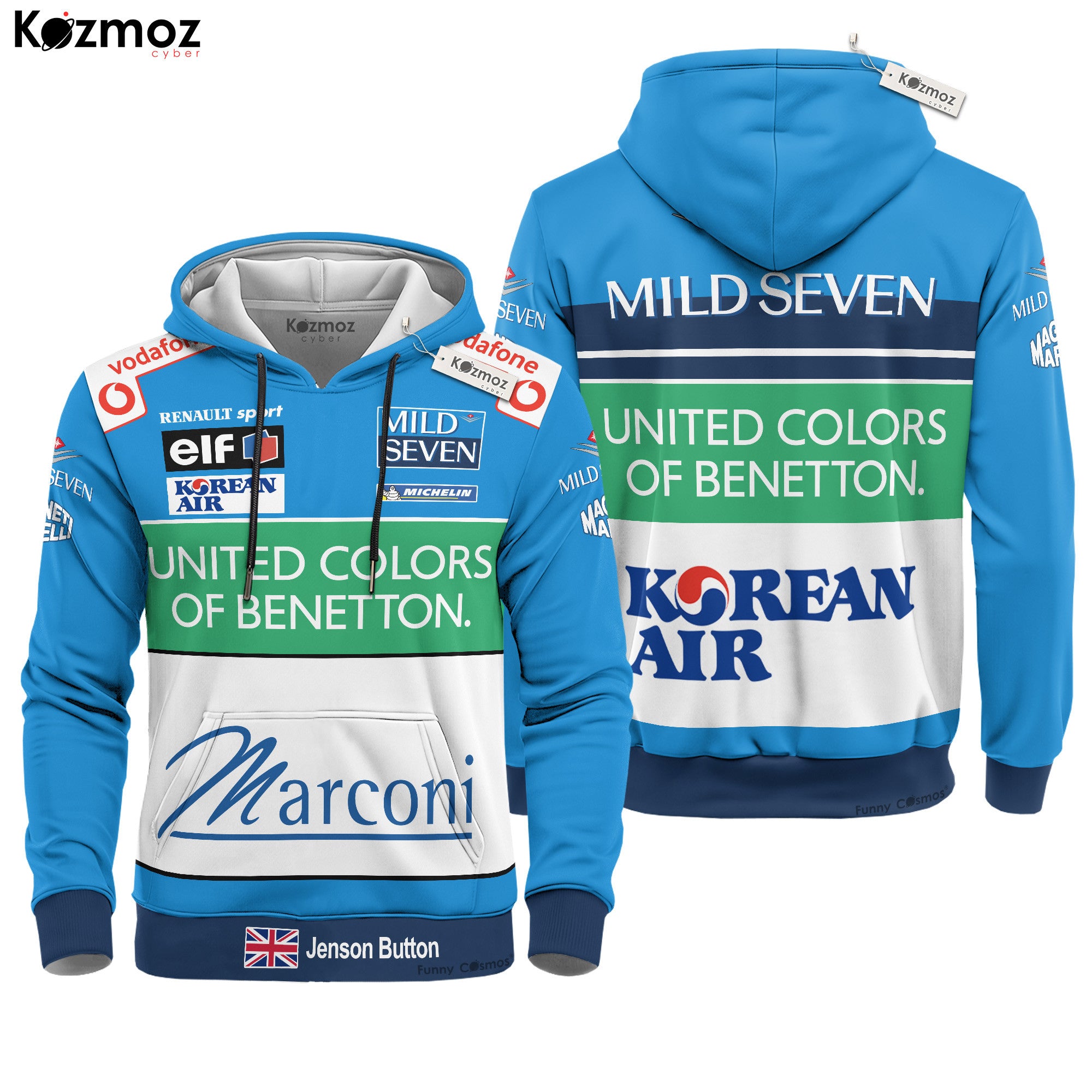 Jenson Button Racing Costume Mild Seven 2001 Collection - Benetton Renault Racing Team