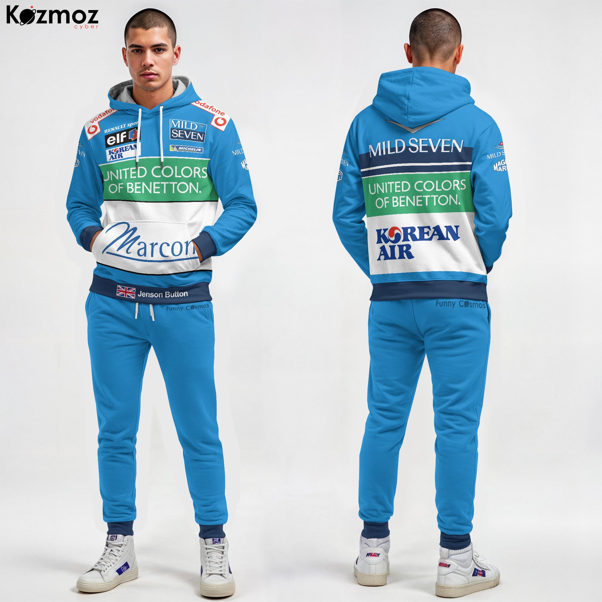Jenson Button Racing Costume Mild Seven 2001 Collection - Benetton Renault Racing Team