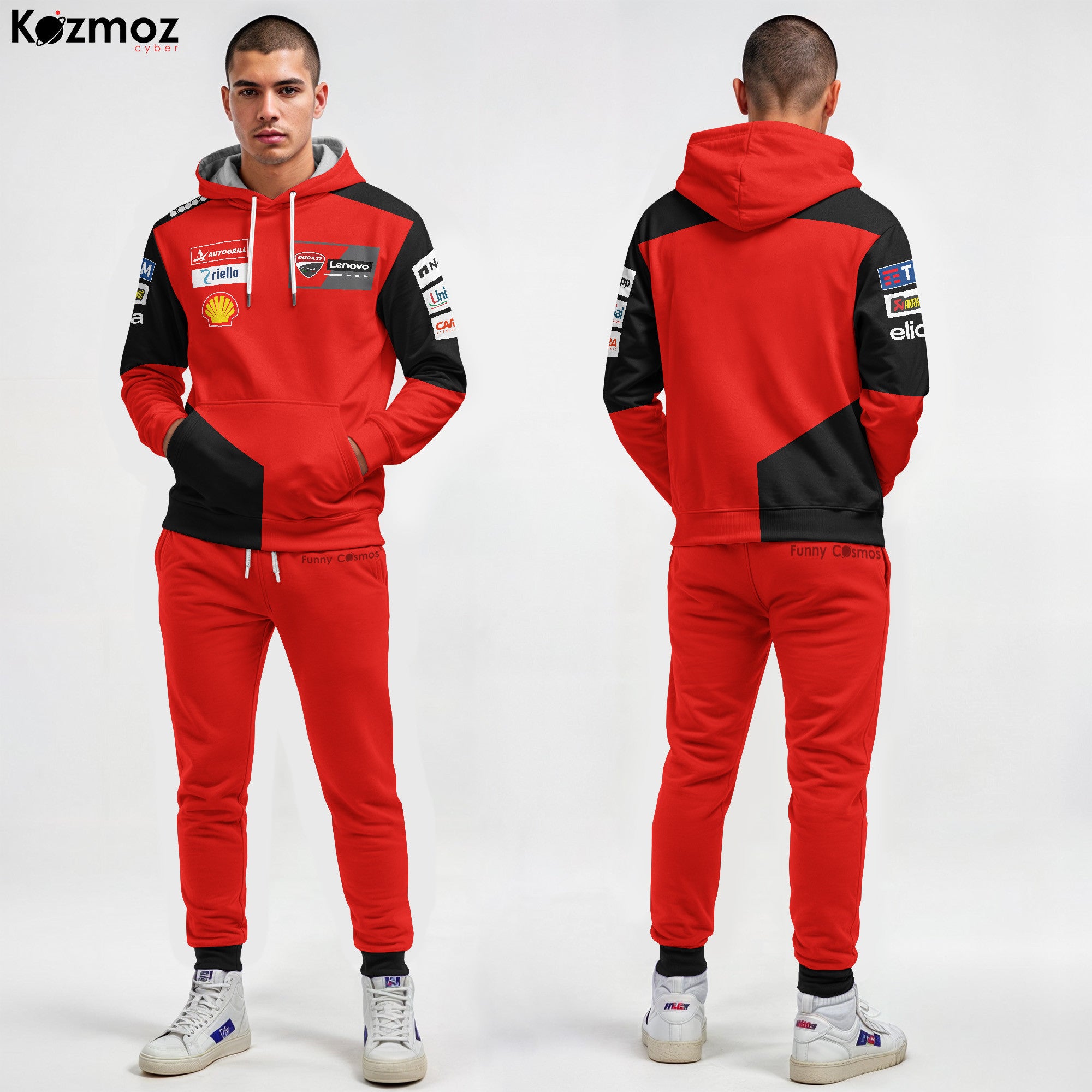 Marc Marquez Racing Costume 2025 Ducati MotoGP Racing Team