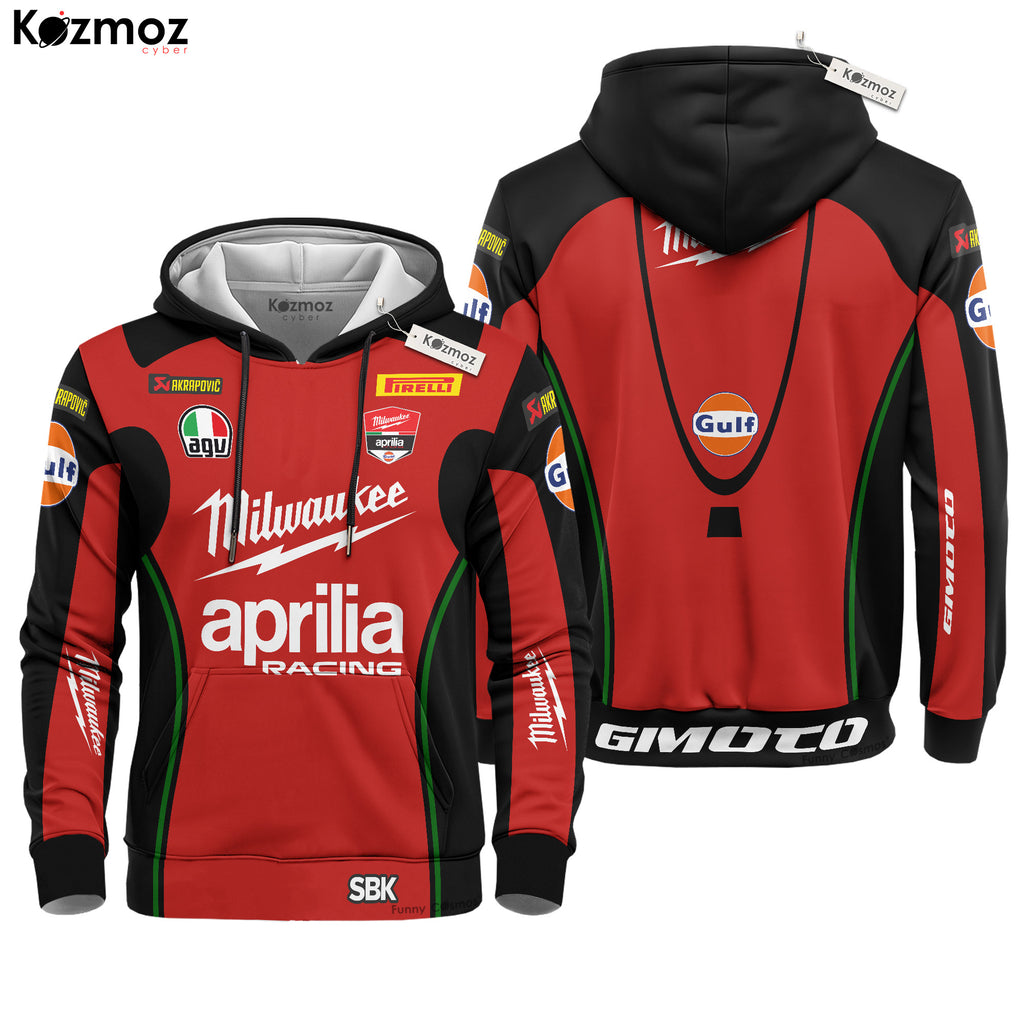 Milwaukee Aprilia Racing Costume - WSBK 2017 Black And Red Version